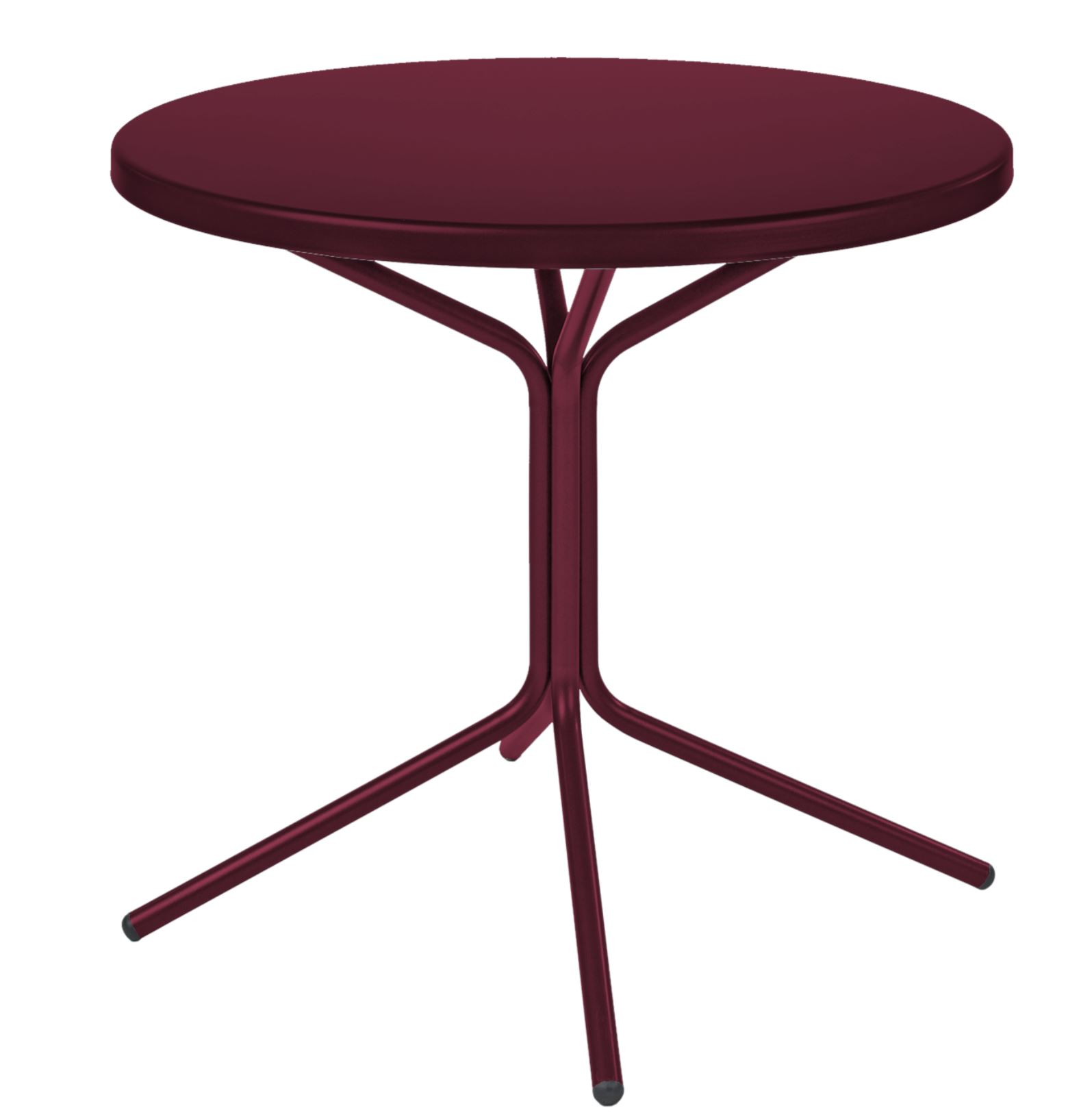 Metall-Beistelltisch Pix Rund von Schaffner / Farbe: Bordeaux / DxH: 54 x 54 cm