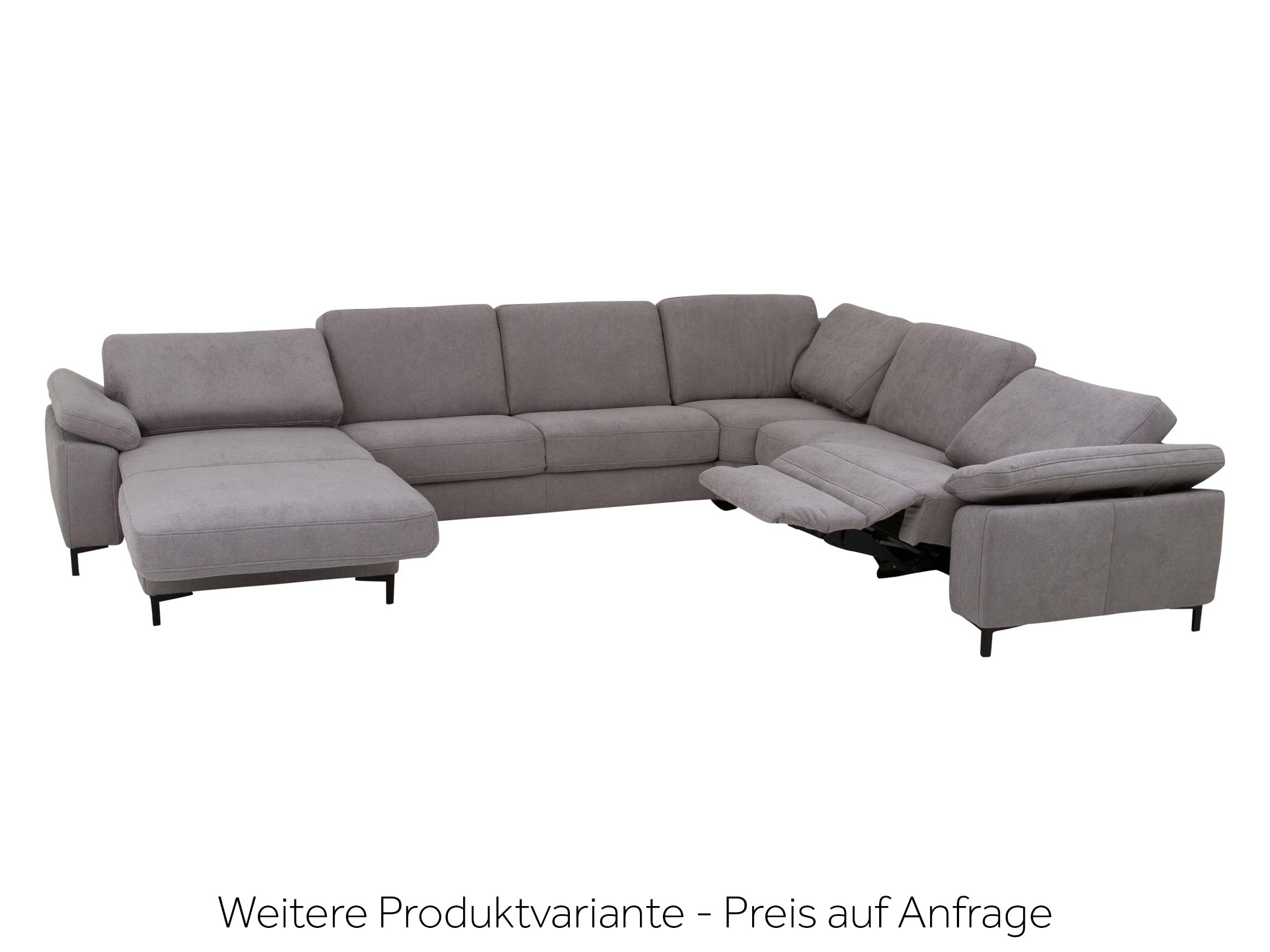 Ecksofa Shetland Wohnlandschaft Polipol / Farbe: Silver / Bezugsmaterial: Stoff