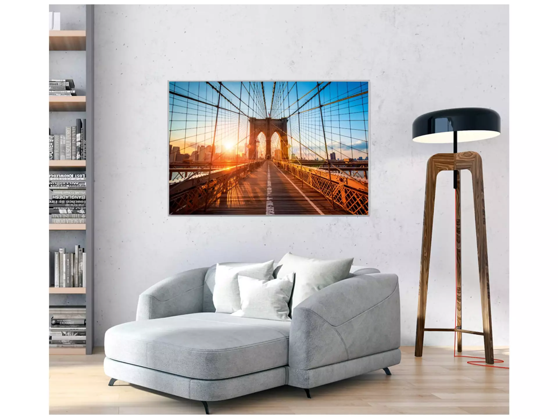 Digitaldruck auf Acrylglas Brooklyn Bridge image LAND / Grösse: 150 x 100 cm