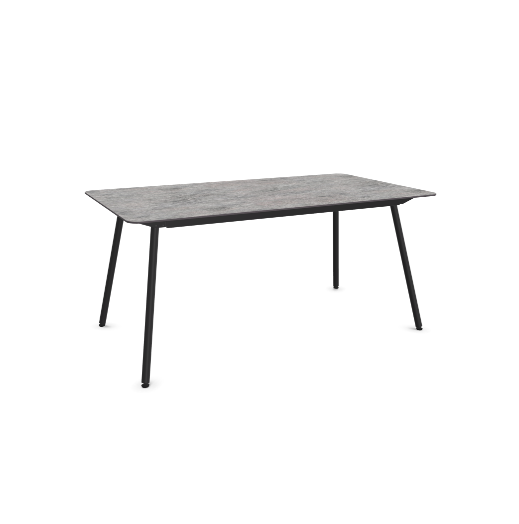 Schaffner Glasfaser-Tisch Locarno Decor Edge Grau | Schubiger Möbel