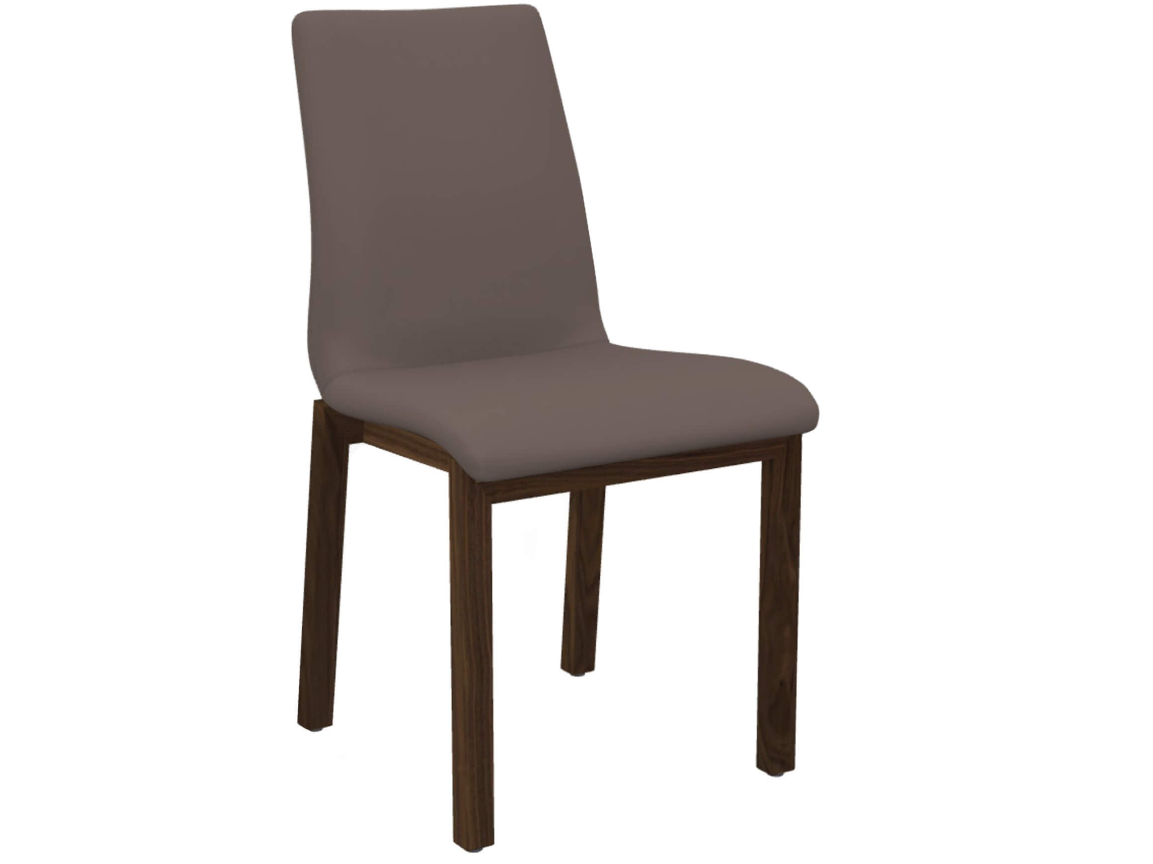 Stuhl Leni Willisau / Farbe: Taupe / Bezugsmaterial: Leder