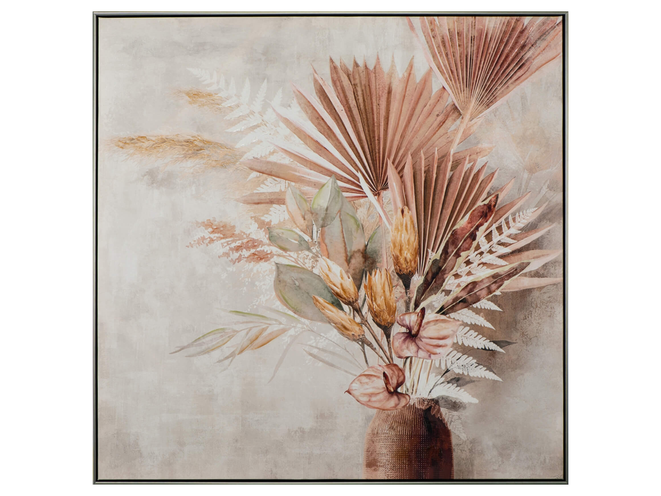 Bild mit Rahmen Palmblätter in Vase image LAND