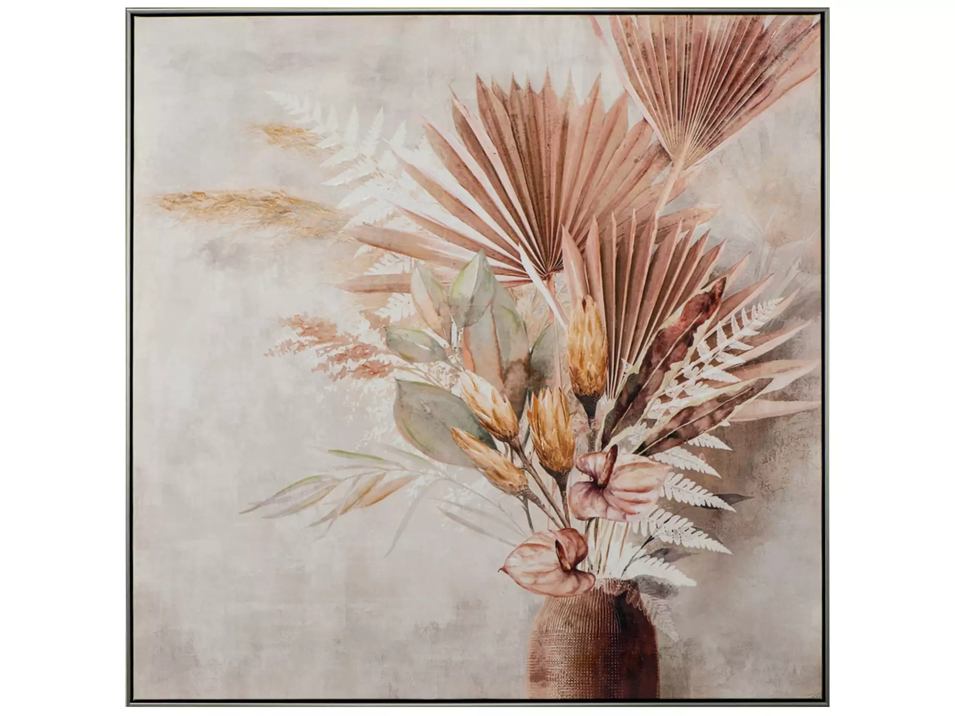 Bild mit Rahmen Palmblätter in Vase image LAND