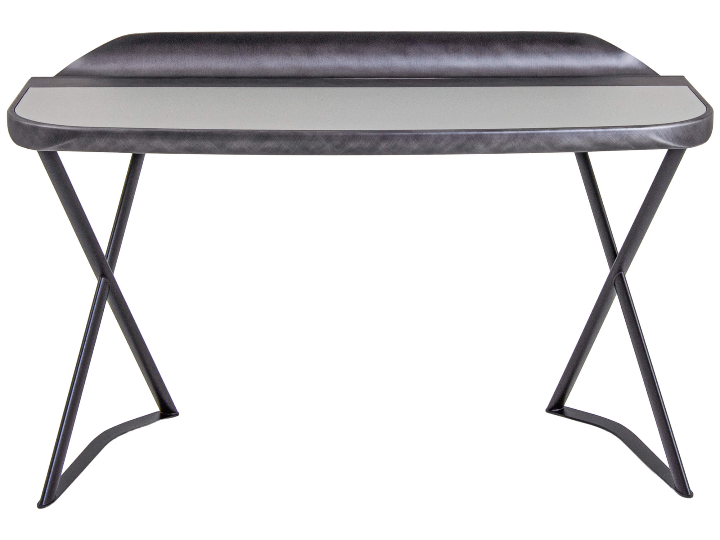 Schreibtisch Cocoon Leder Cattelan / Farbe: Schwarz