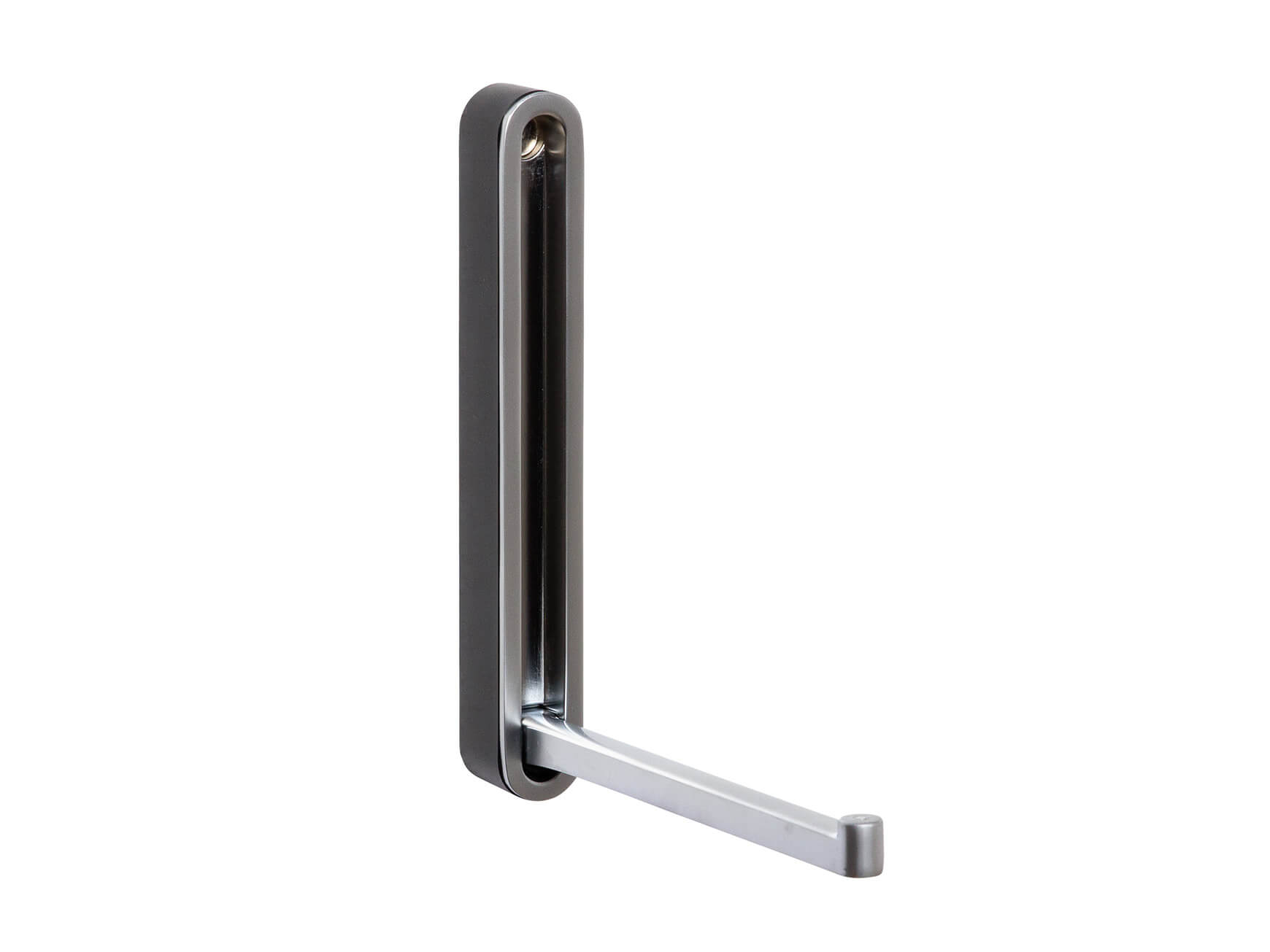 Klapphaken Canoa, Zinkdruckguss Matt, Kunststoff Schwarz