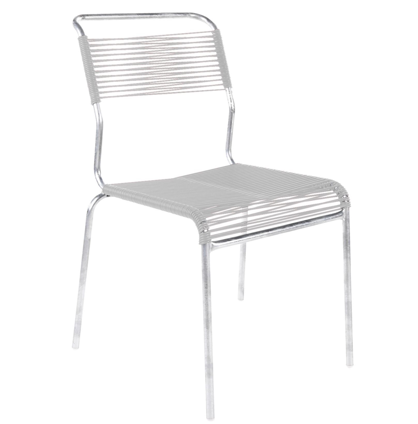Spaghetti-Stuhl Säntis Feuerverzinkt von Schaffner / Farbe: Weiss / Grösse: 44 x 61 cm