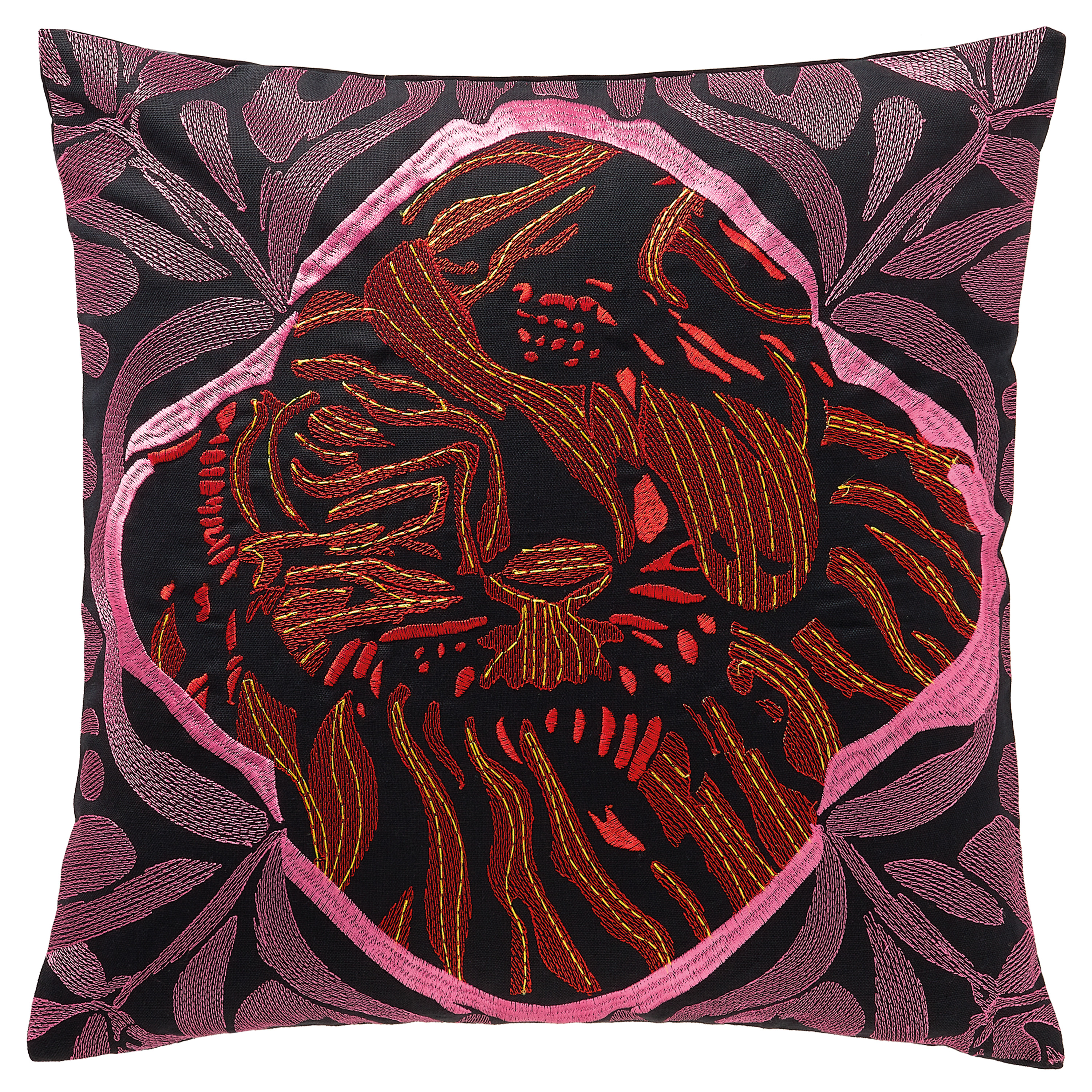 Stoeckel & Grimmler Kissenhülle Sportalm Tiger Pink 45x45 cm Rosa | Schubiger Möbel