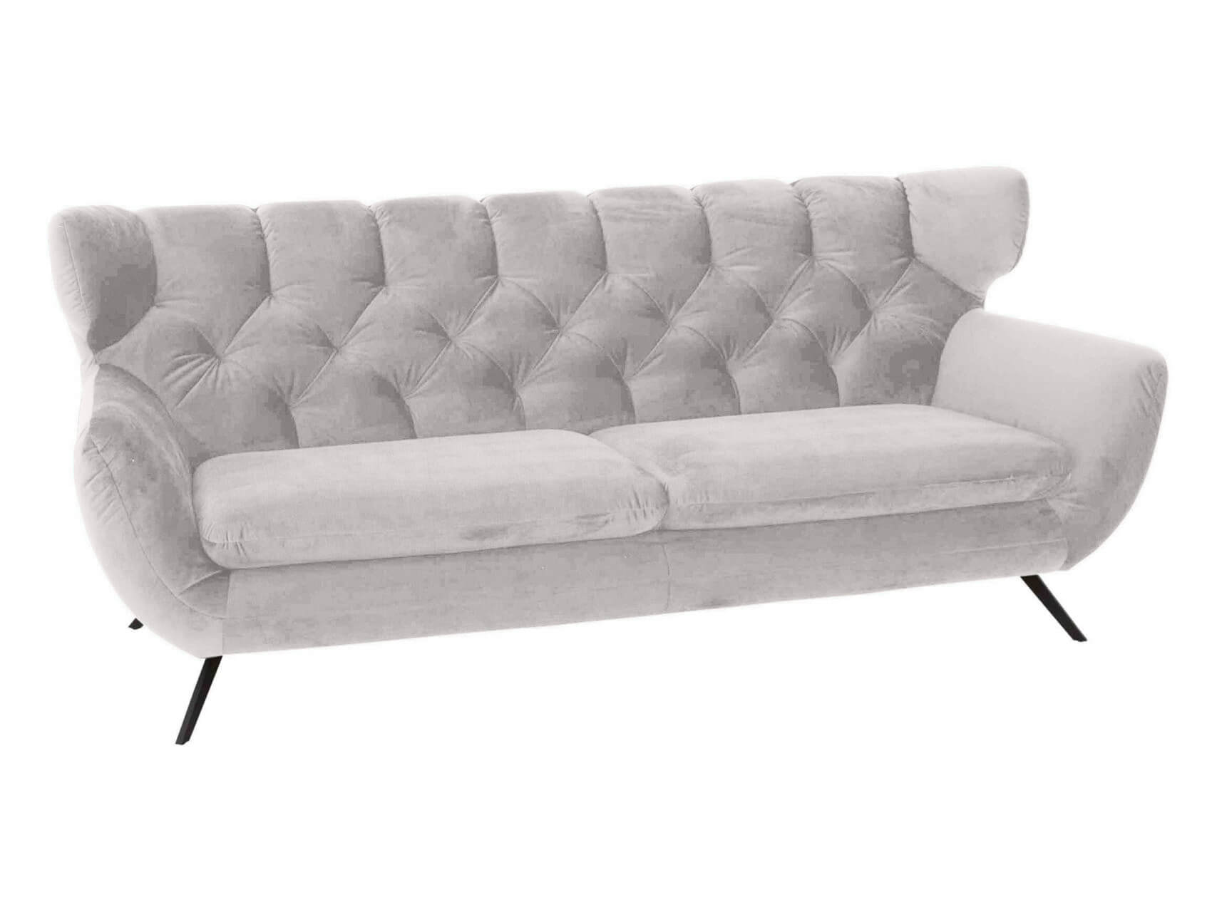 Sofa Sante fe Basic B: 225 cm Candy / Farbe: Silver / Material: Stoff Basic