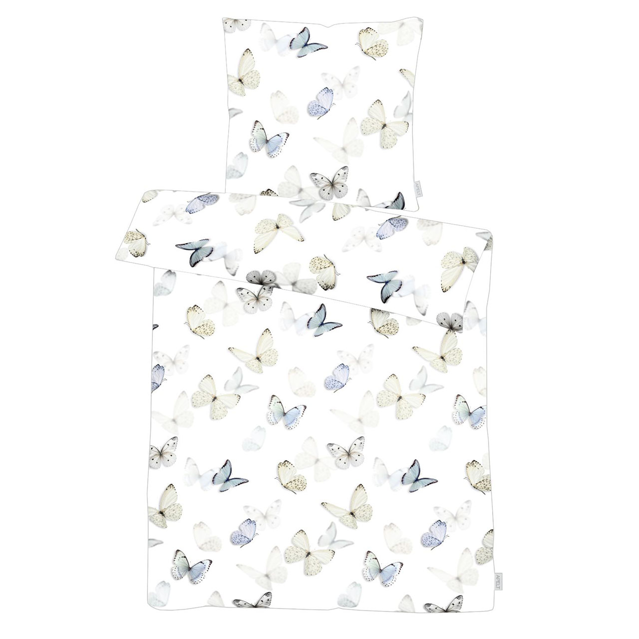 Bettwäsche-Set Papillon Hellblau Apelt