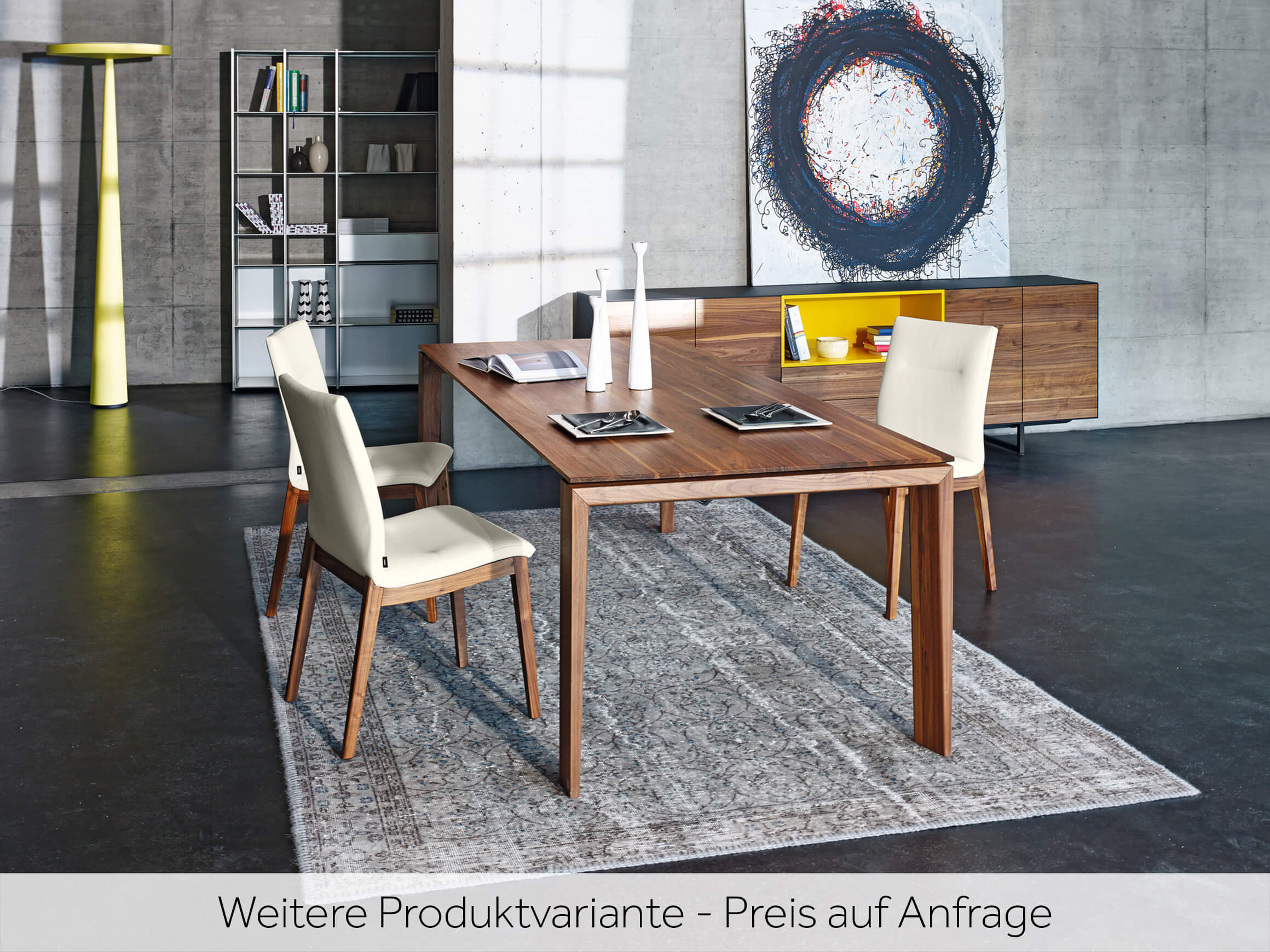 Armlehnstuhl Mona Seetal / Farbe: Mocca / Bezugsmaterial: Leder