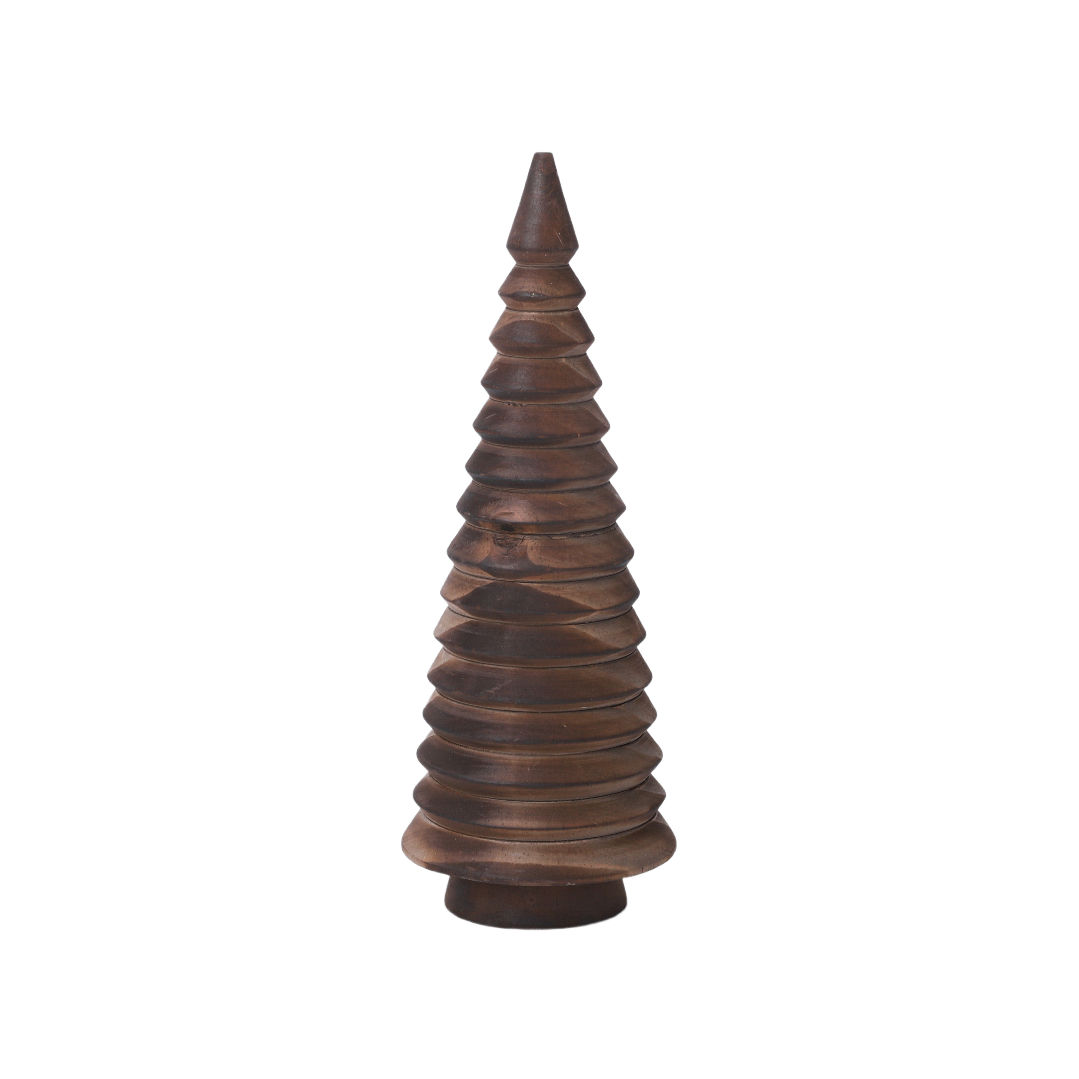 Decofinder Figur Weihnachtsbaum, Dunkelbraun H: 15 cm  | Schubiger Möbel