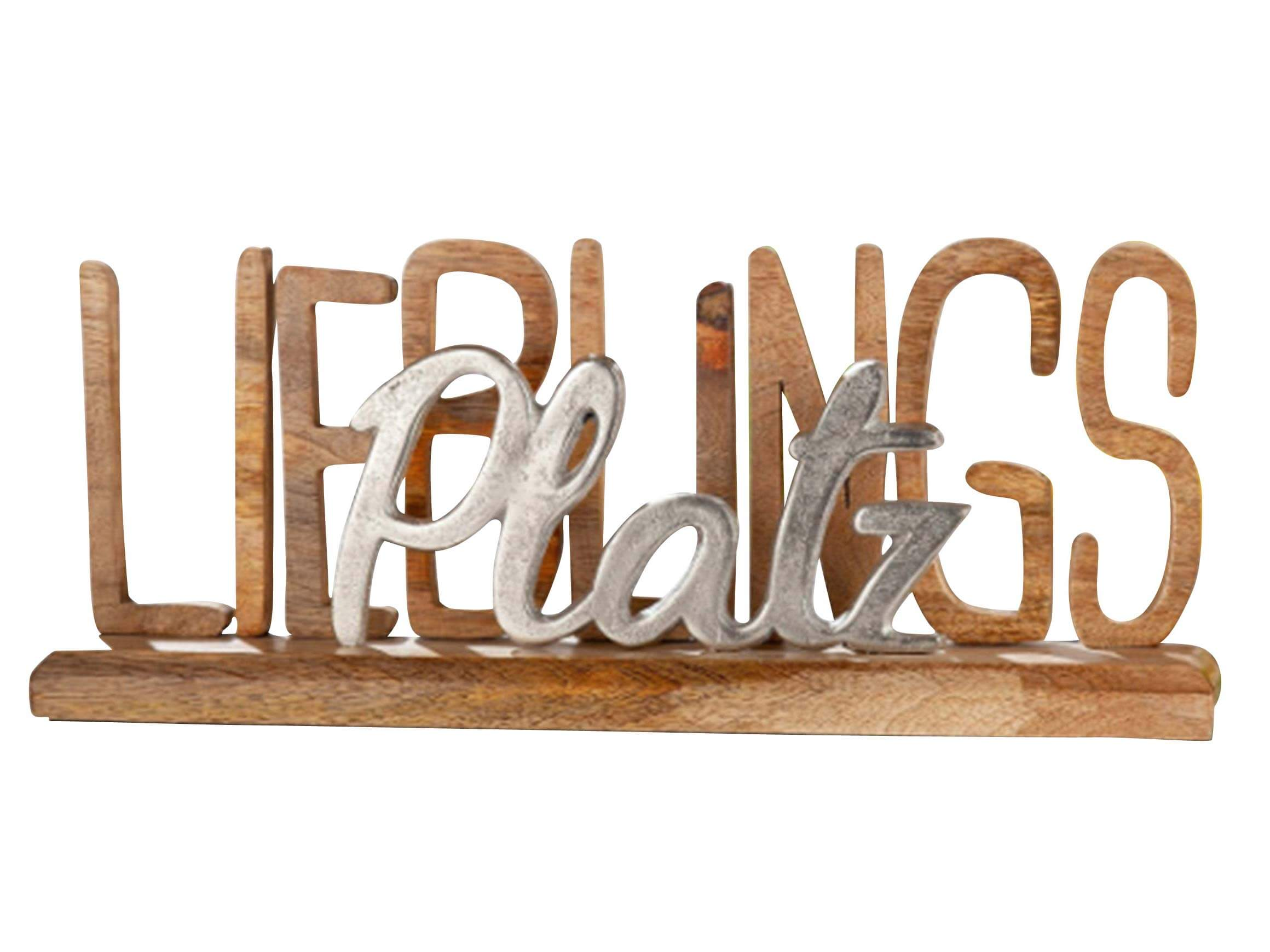 Gilde Figur Schriftzug Lieblingsplatz  | Schubiger Möbel