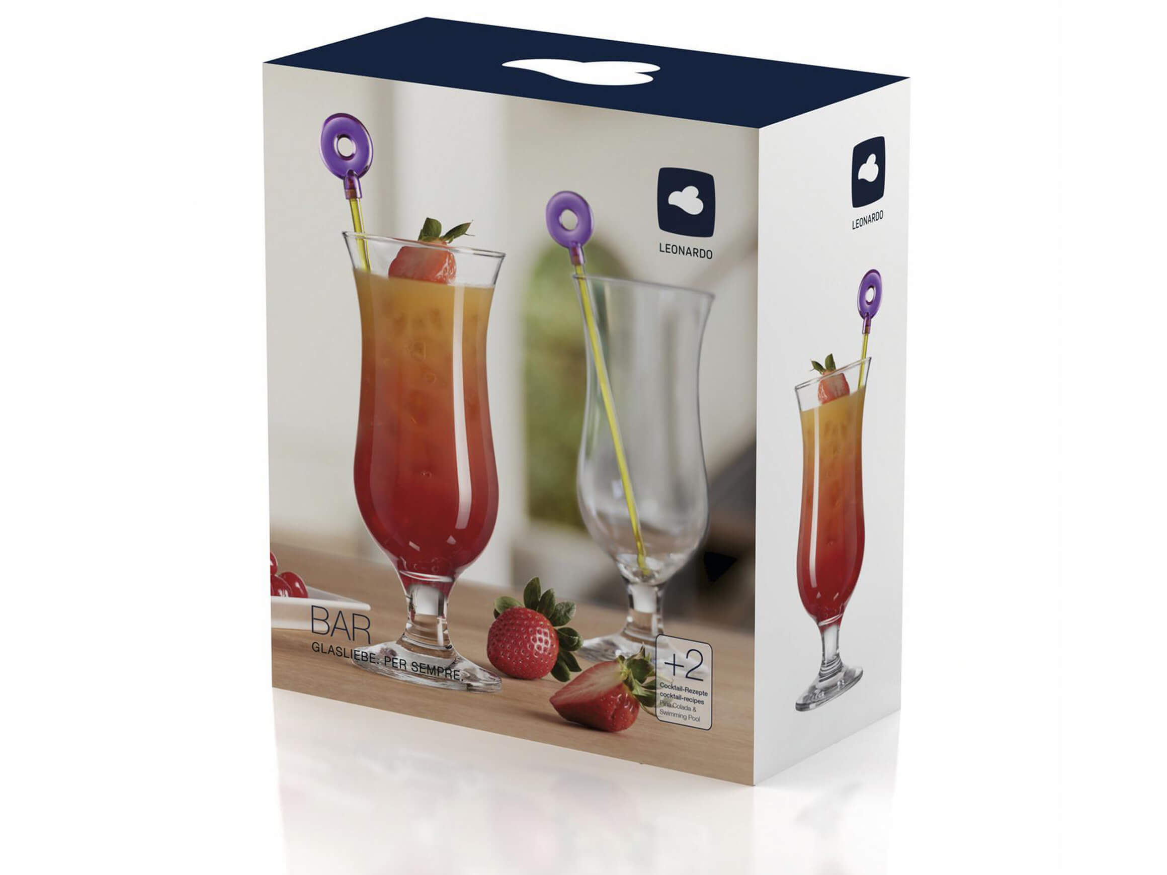 Leonardo Cocktailglas Hurricane 4.5 Dl, 2 Stück