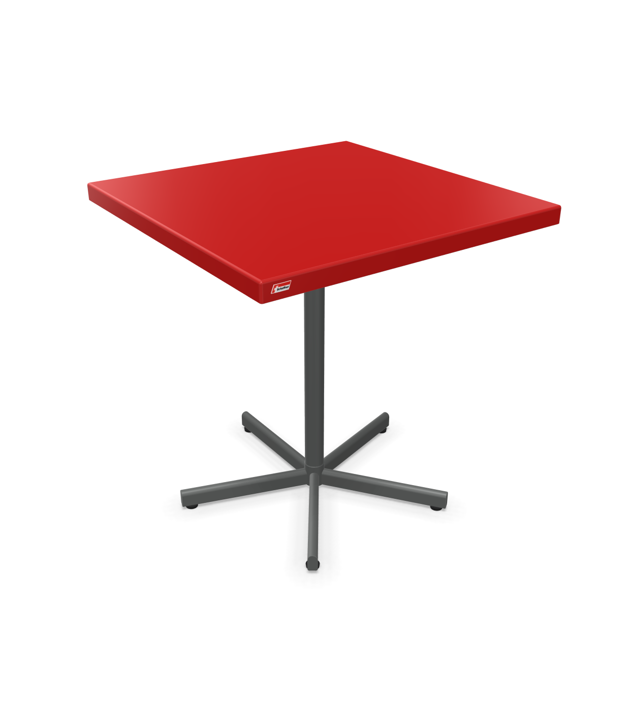Schaffner Tisch Bodensee Quadratisch Rot | Schubiger Möbel