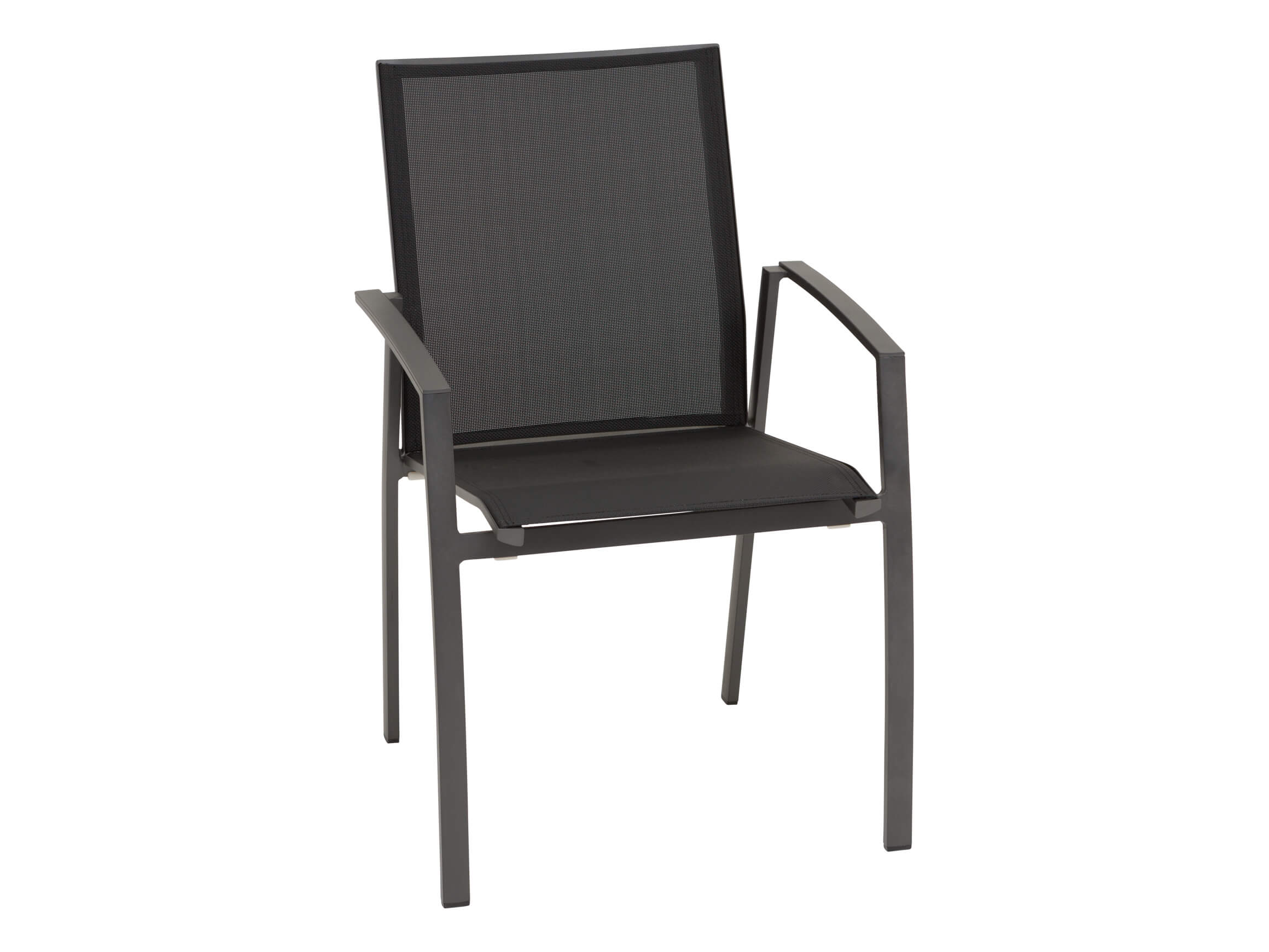 Sessel Argumente Ii, Gestell Alu Schwarz, Stapelbar, b 57 cm h 88 cm