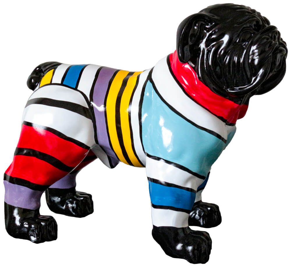 Skulptur Bulldogge mit Pulli image LAND