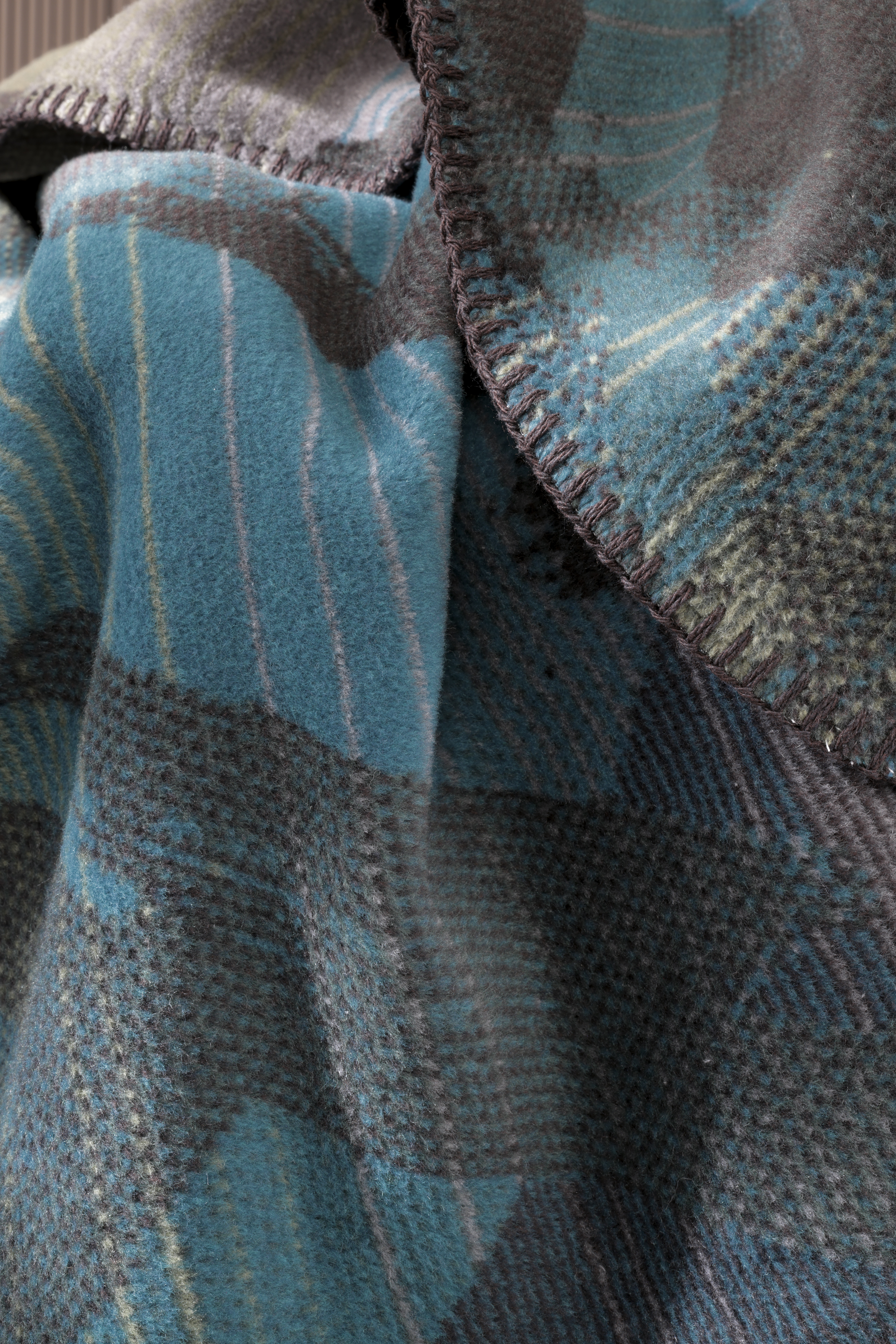 Plaid Orion Mossy Glow Vert Biederlack / Taille : 150 x 200 cm
