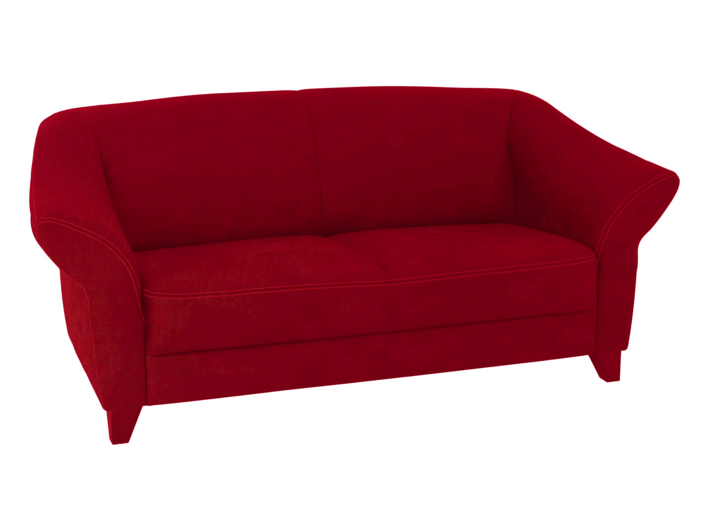 Sofa Klosters Basic Ponsel / Farbe: Rot / Material: Leder Basic