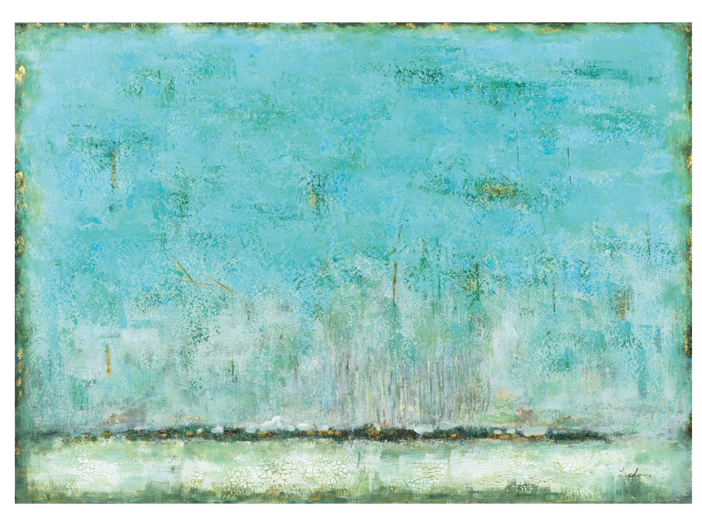 Bild Abstrakt Türkis image LAND