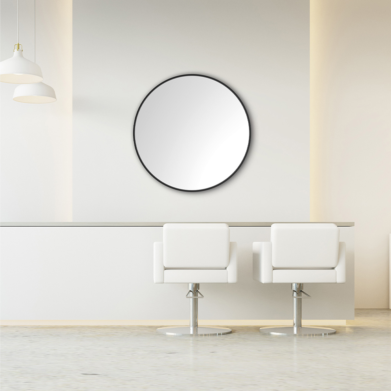 Round wall mirror image LAND
