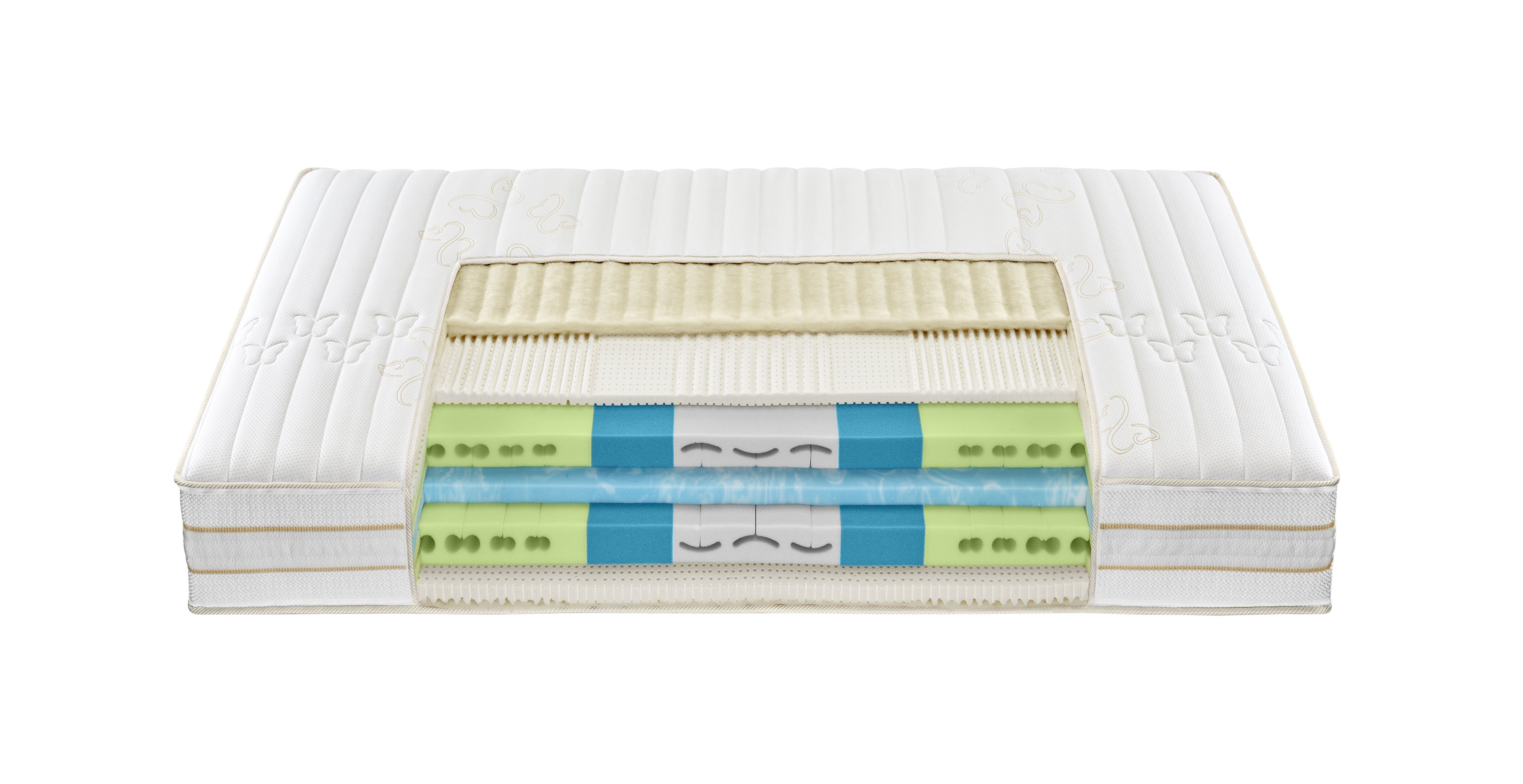 Matratze Emerald Roviva / Grösse: 90 x 200 /Matratzenhärte: mittel