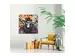 Bild Street Art Schimpanse mit Hut image LAND / Grösse: 103 x 103 cm
