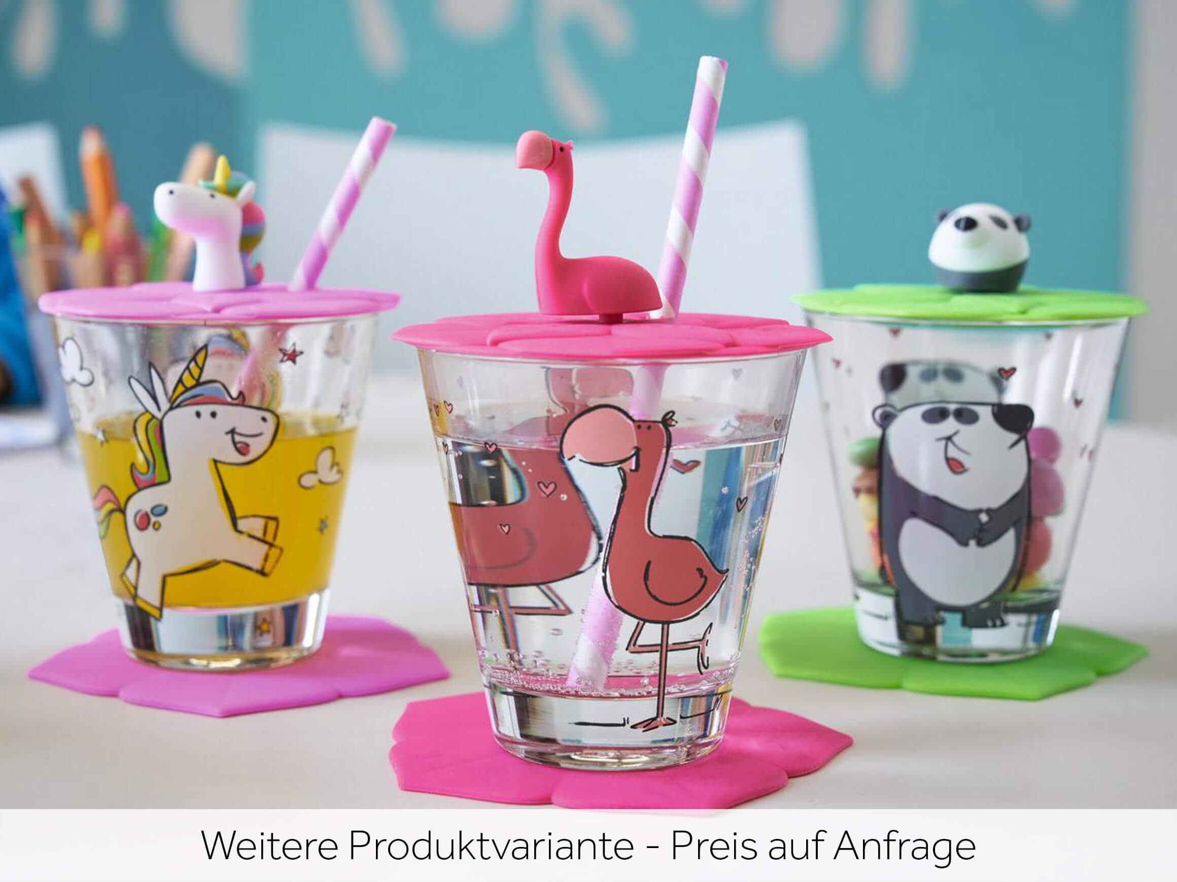 Leonardo Verre Pour Enfants Bambini Panda, 215 Ml, 3-pièces