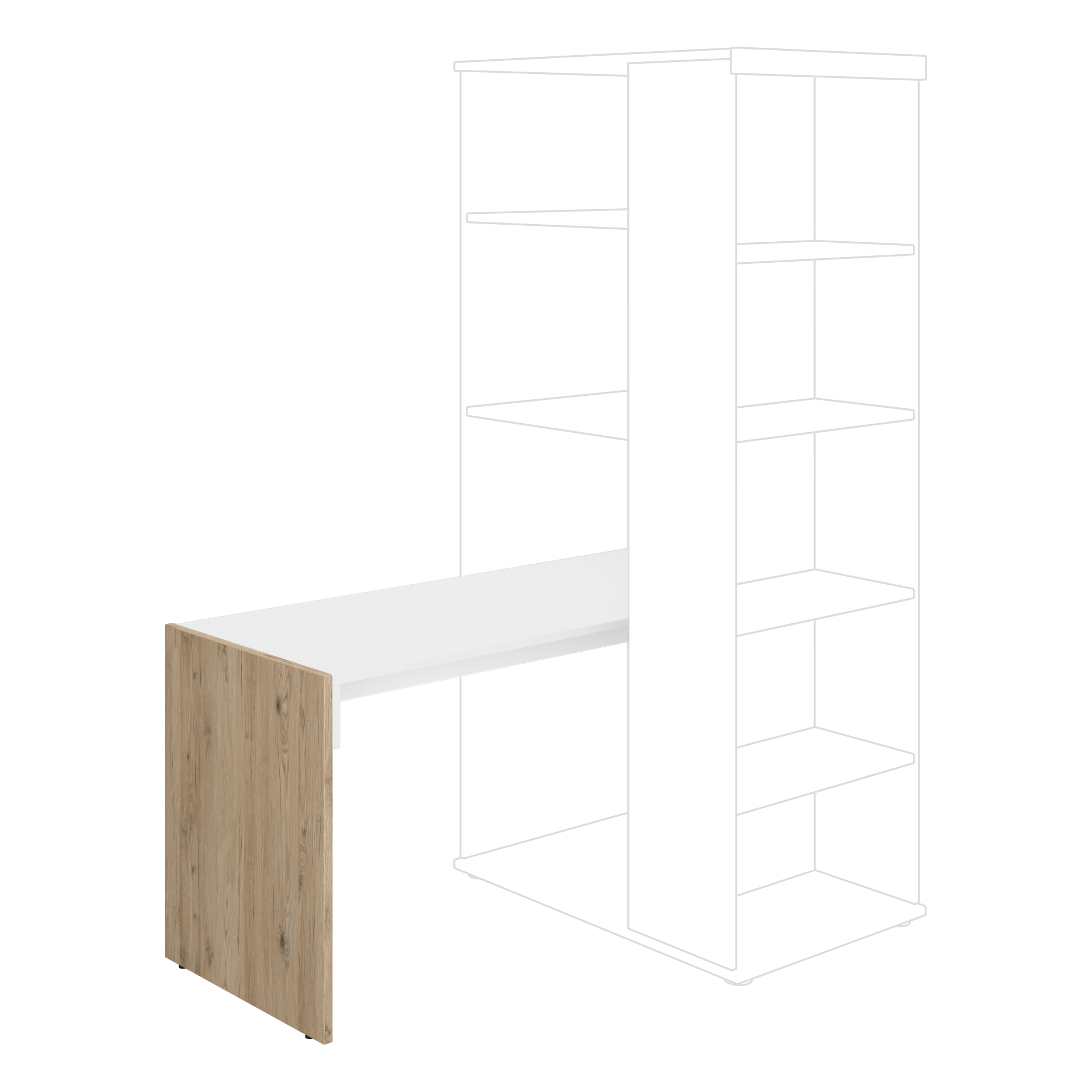Zubehör Schreibplatz Für Fionn-Schrank von Paidi / Grösse: 60 x 146 cm