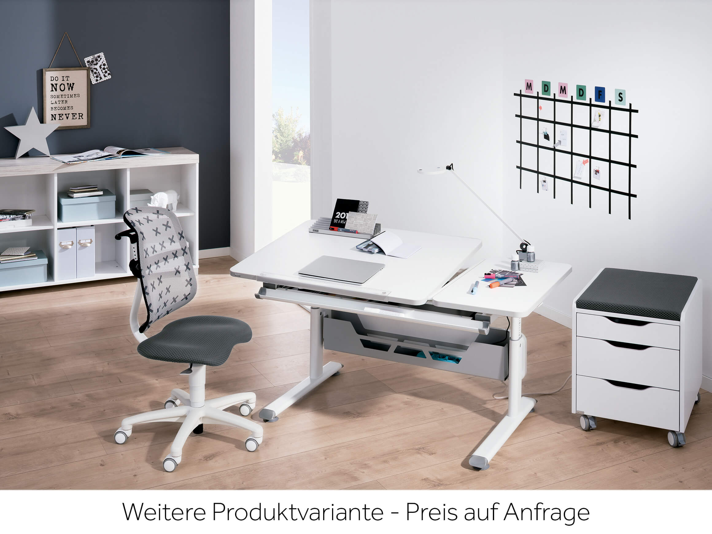Schreibtisch Dalvin Paidi / Farbe: Kreideweiss