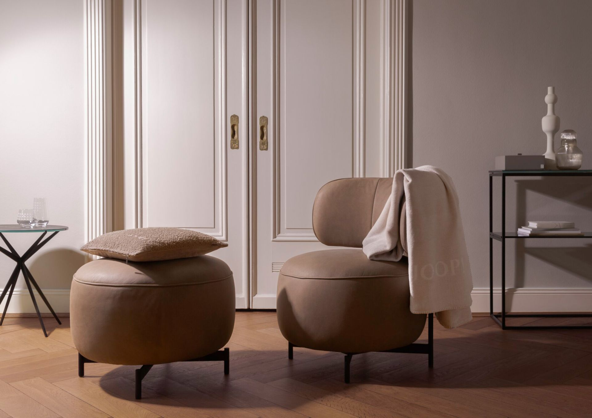 Plaid Uni-Doubleface, Chateau-Natur 150x200 cm Biederlack / Farbe: Natur