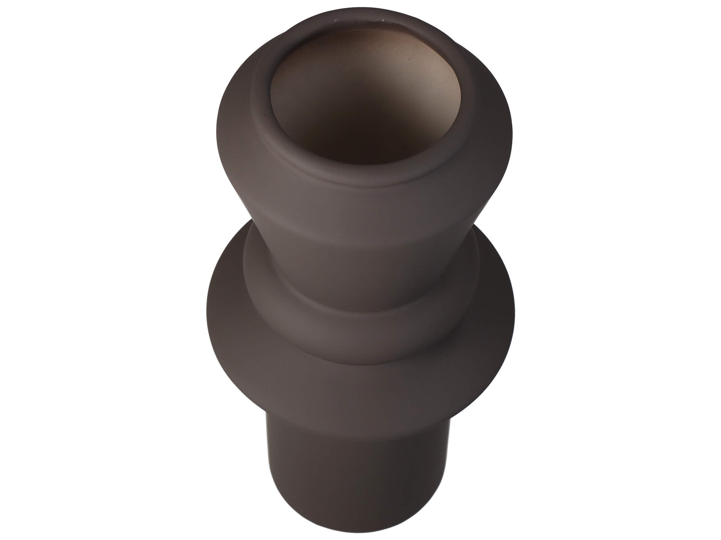 Vase Dunkelbraun H: 28 cm Kersten