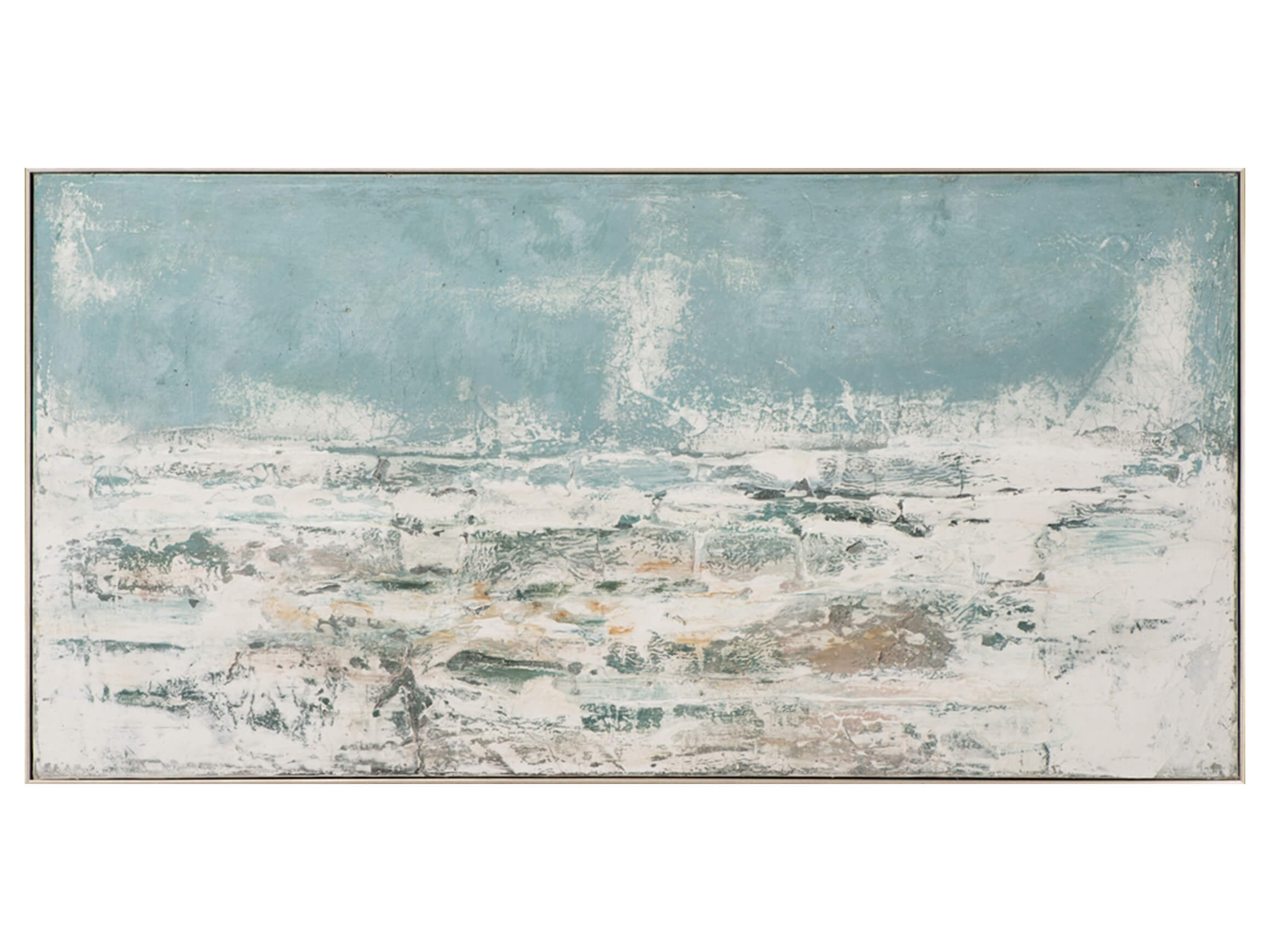 Bild Abstrakte Farbkomposition in Beige, Blau image LAND