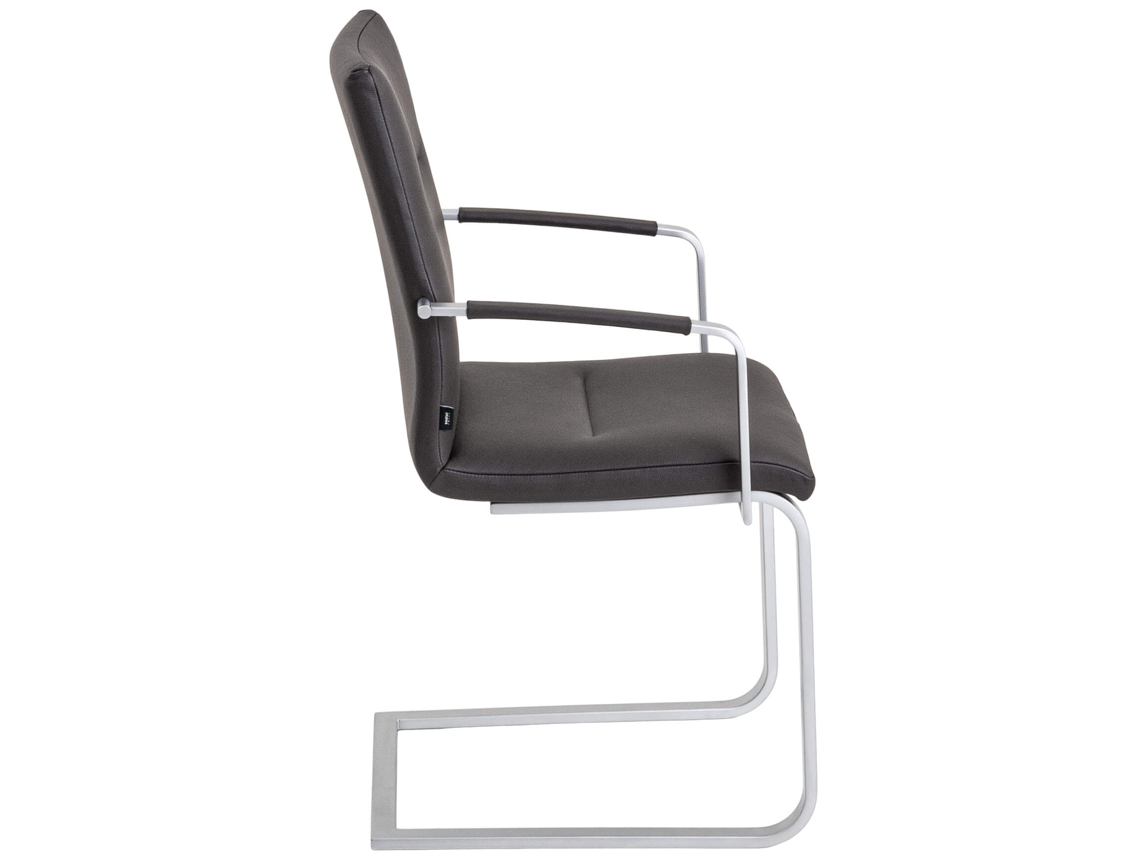 Armlehnstuhl Mona Seetal / Farbe: Mocca / Bezugsmaterial: Leder