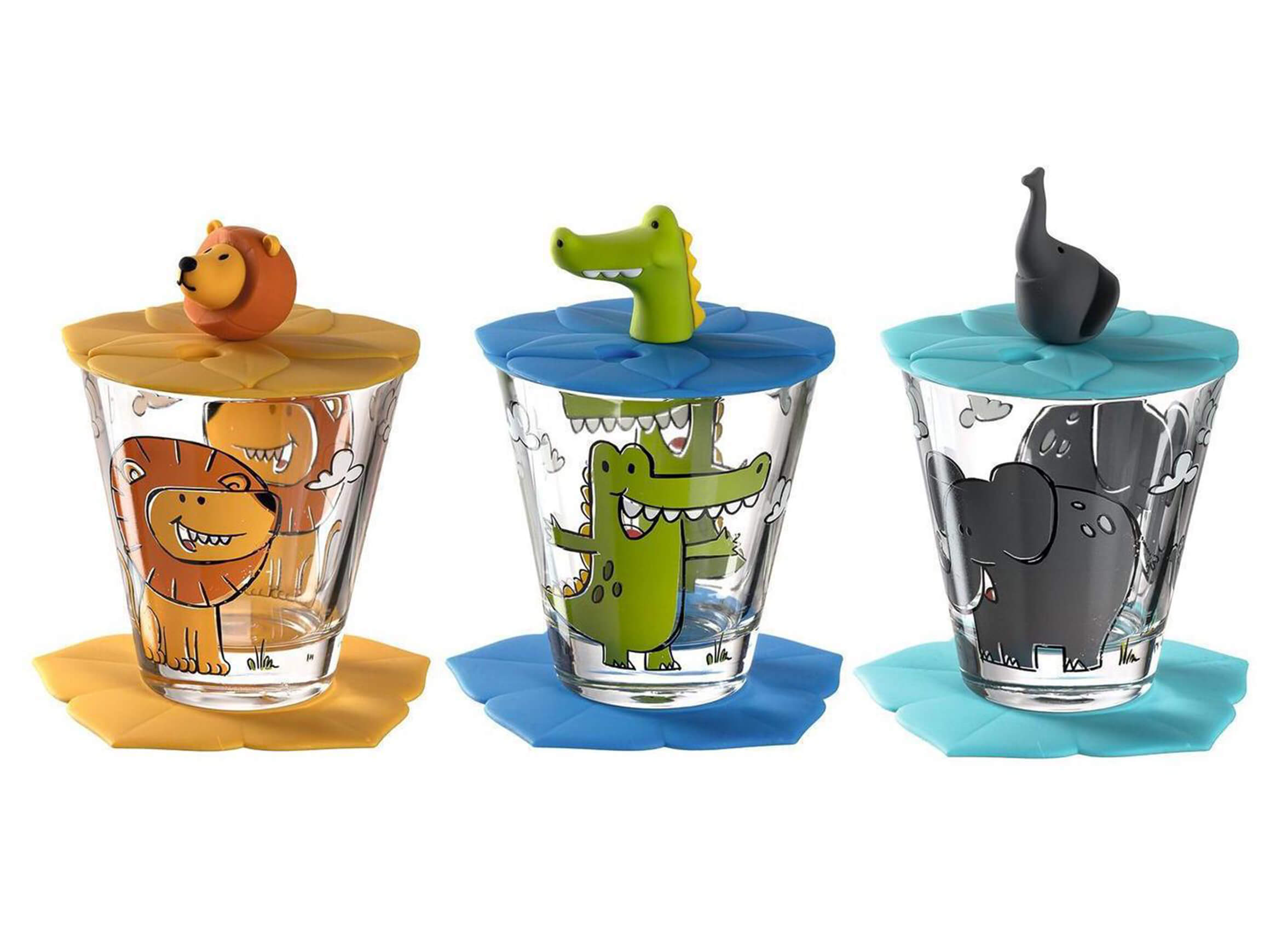 Leonardo Bambini Deckel Flamingo Leonardo Bambini Trinkglas-Deckel Aus Silikon – BPA-frei, Spülmaschinengeeignet, Für Gläser Bis 9 Cm Ø, Flamingo Motiv – Kindgerecht & Auslaufsicher, Ideal Für Kinder