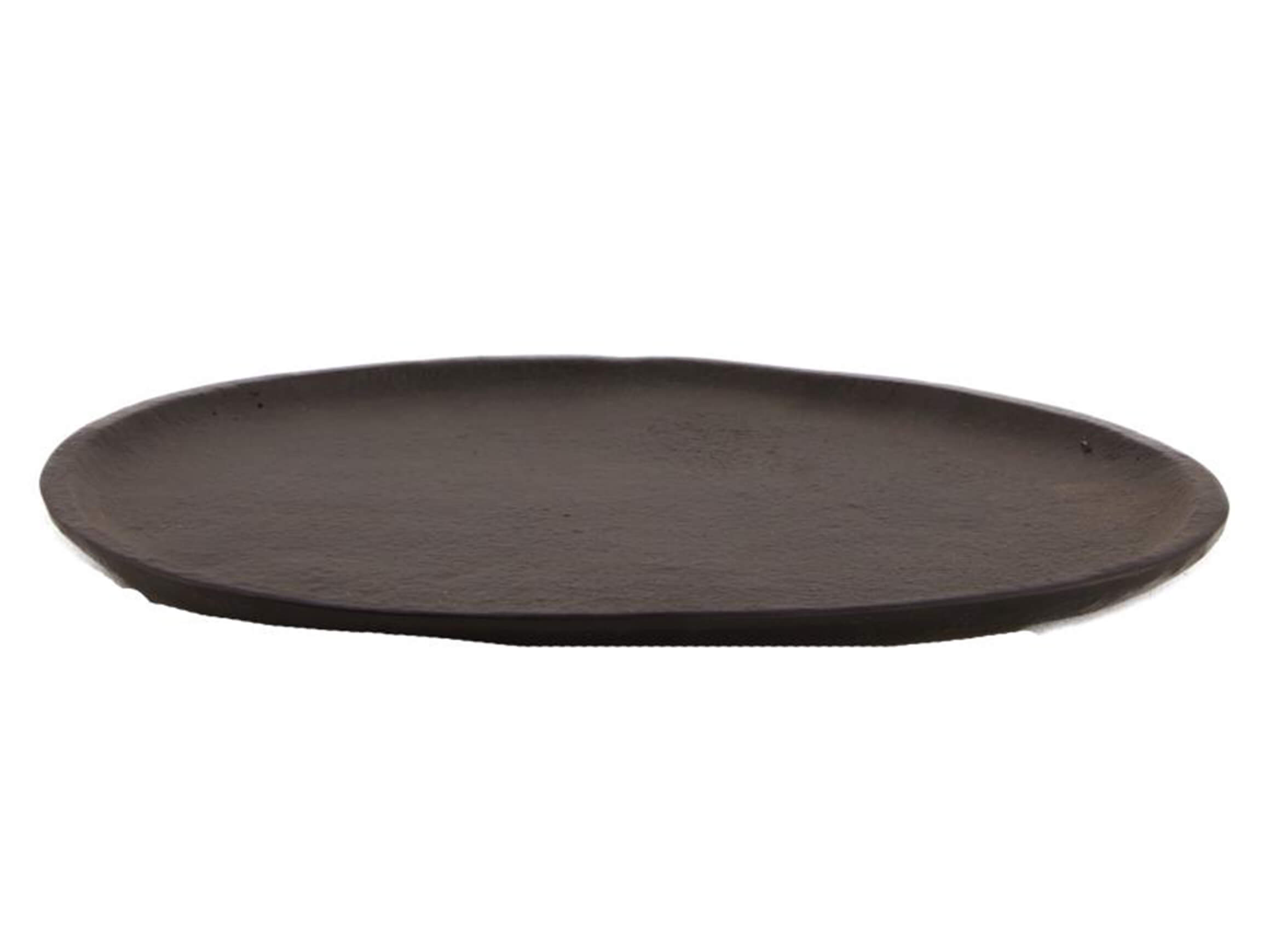 Plateau ovale noir L : 22 cm Dijk