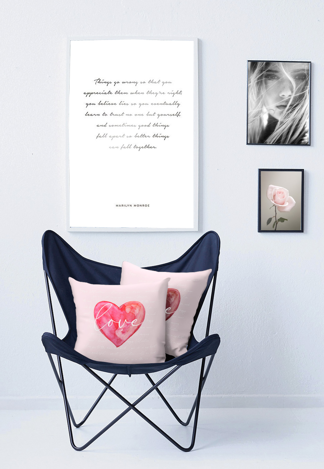 Kissenhülle Love 40x40 cm Apelt / Farbe: