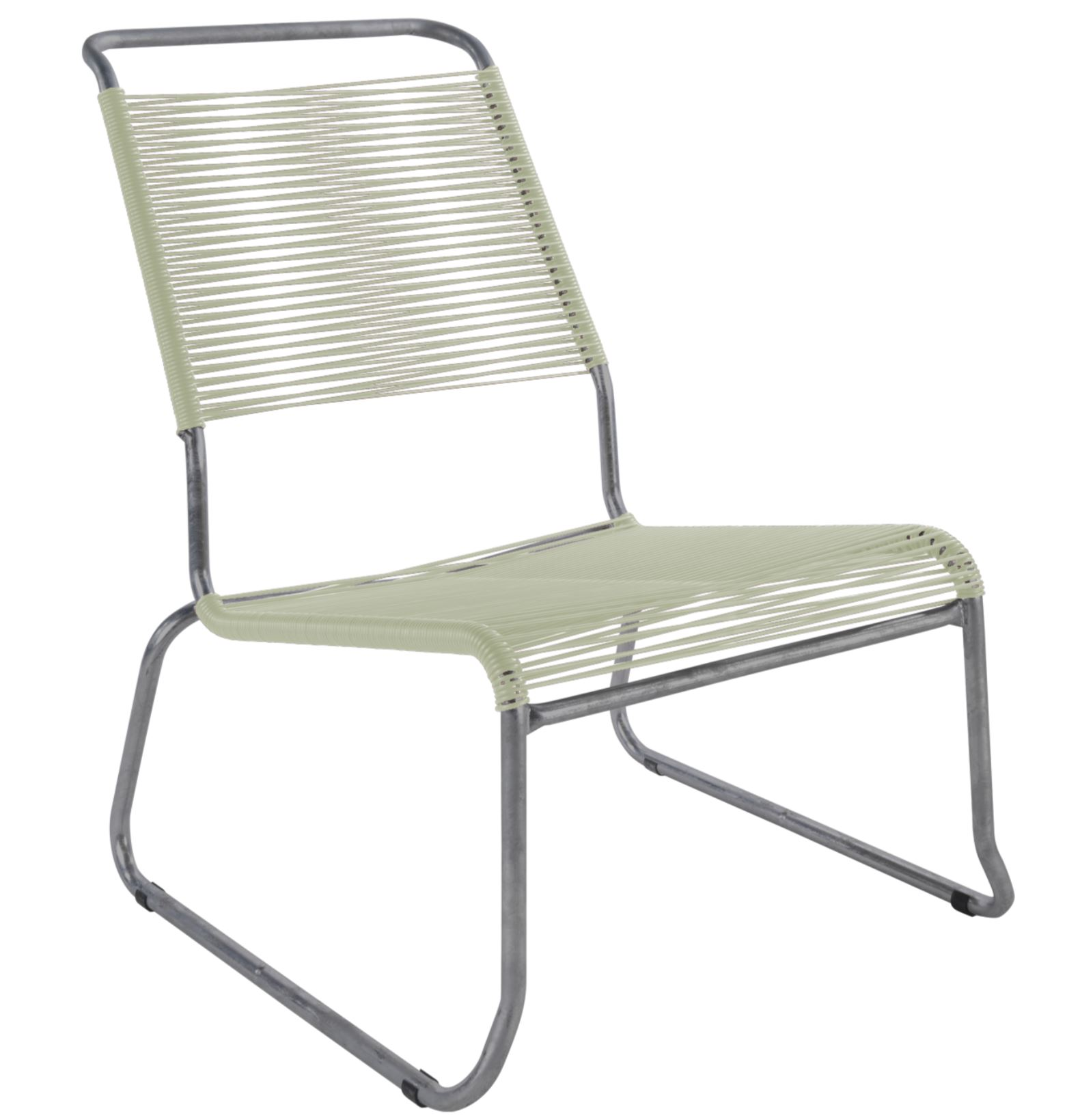 Schaffner Spaghetti-Kufen-Lounger Säntis Hochlehner Grün | Schubiger Möbel