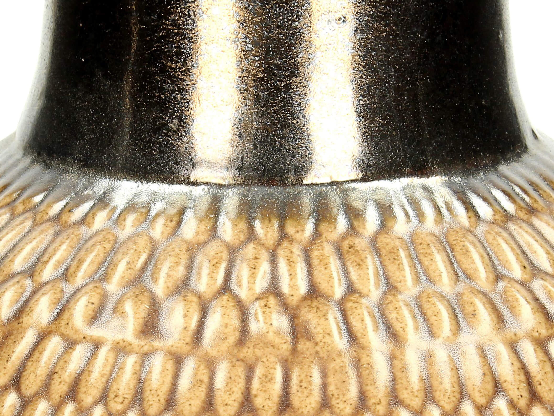 Vase Keramik Braun H: 36 cm Kersten