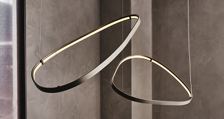 Lampe à suspendre Magellano Cattelan / Couleur : gris titane