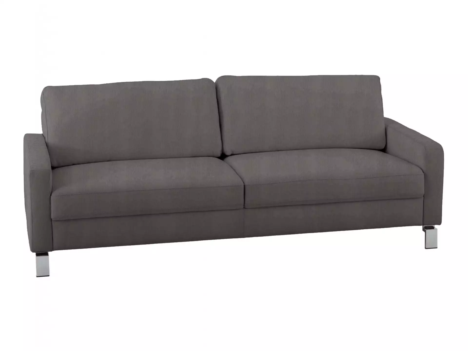 Sofa Interims Basic B: 204 cm Candy / Farbe: Steel / Material: Stoff Basic