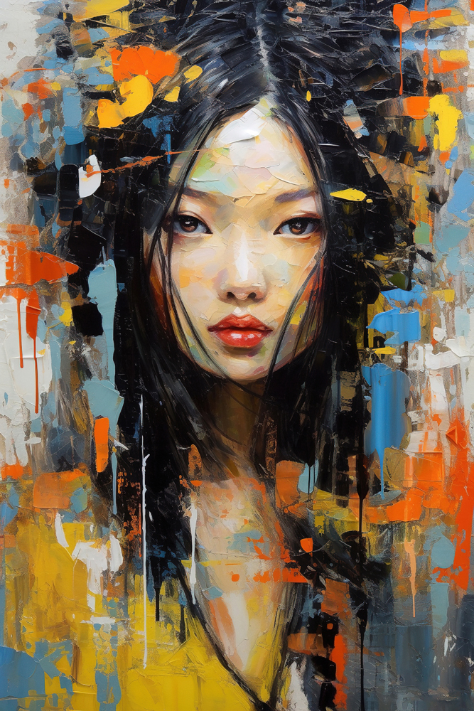 Canvas-Asia Girl-image LAND