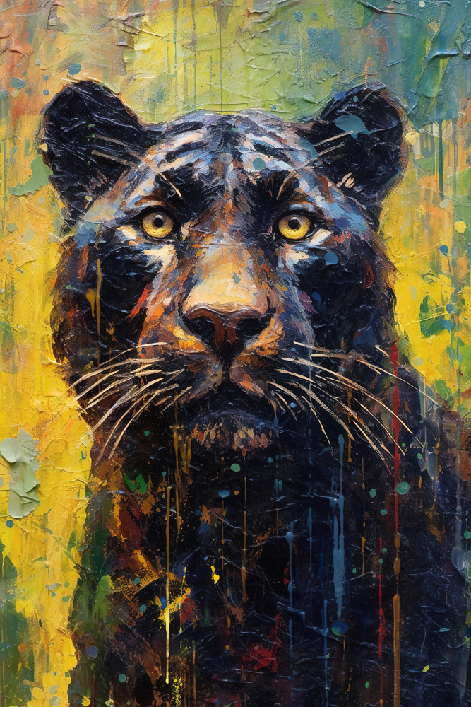 Acrylglasbild-Black Panther-image LAND