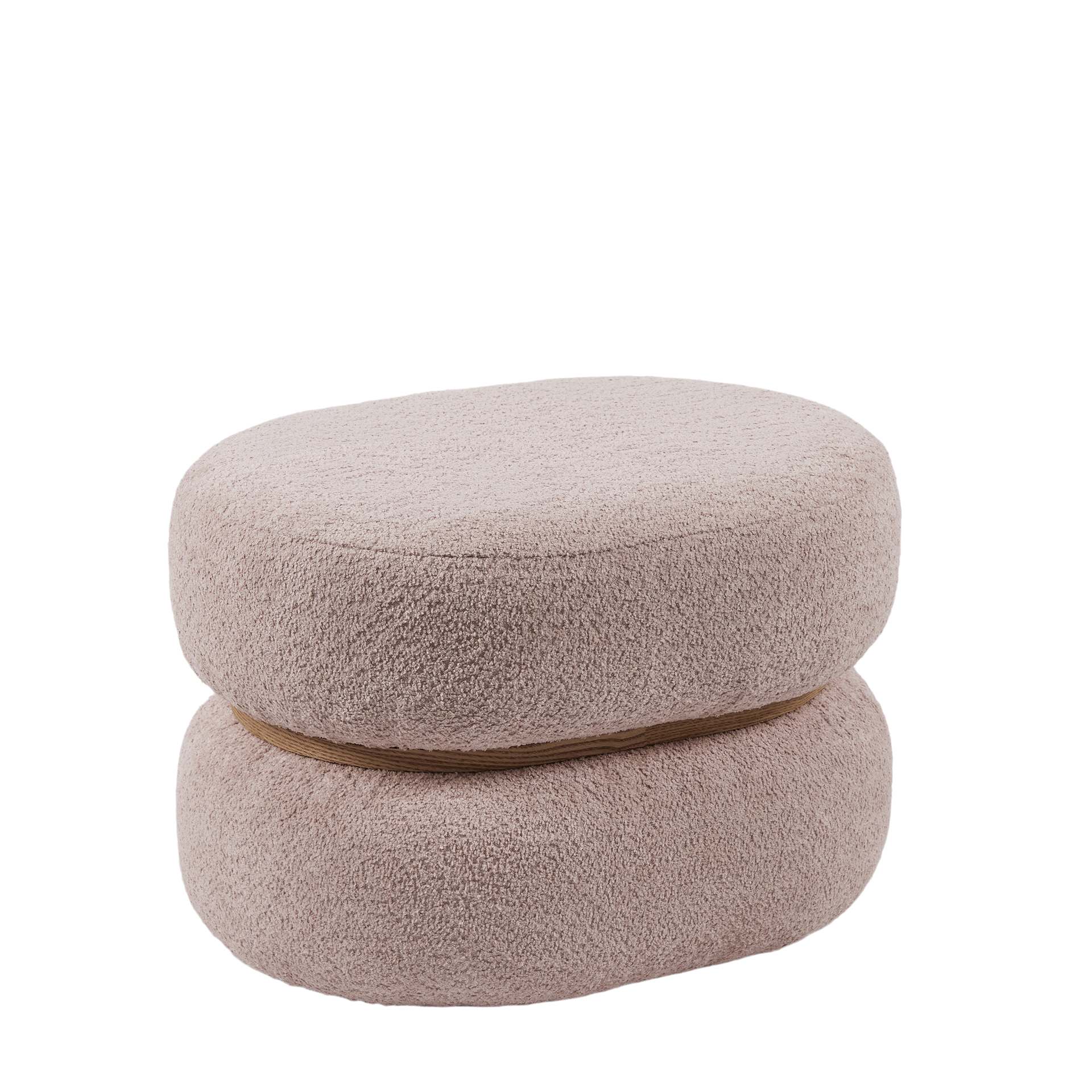 Hocker Oval Rosa B: 41 cm Edg