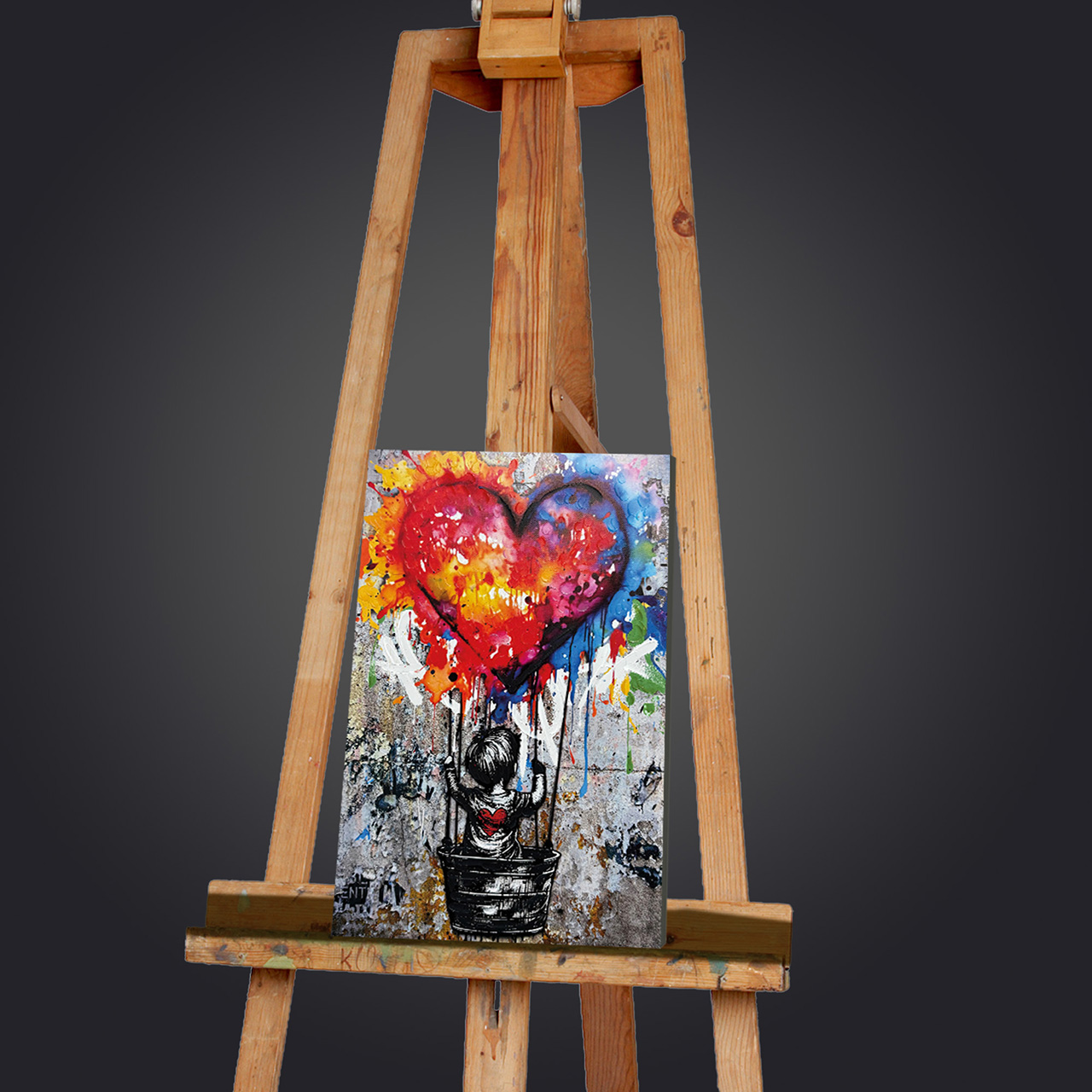 Gemälde-Love Balloon-image LAND