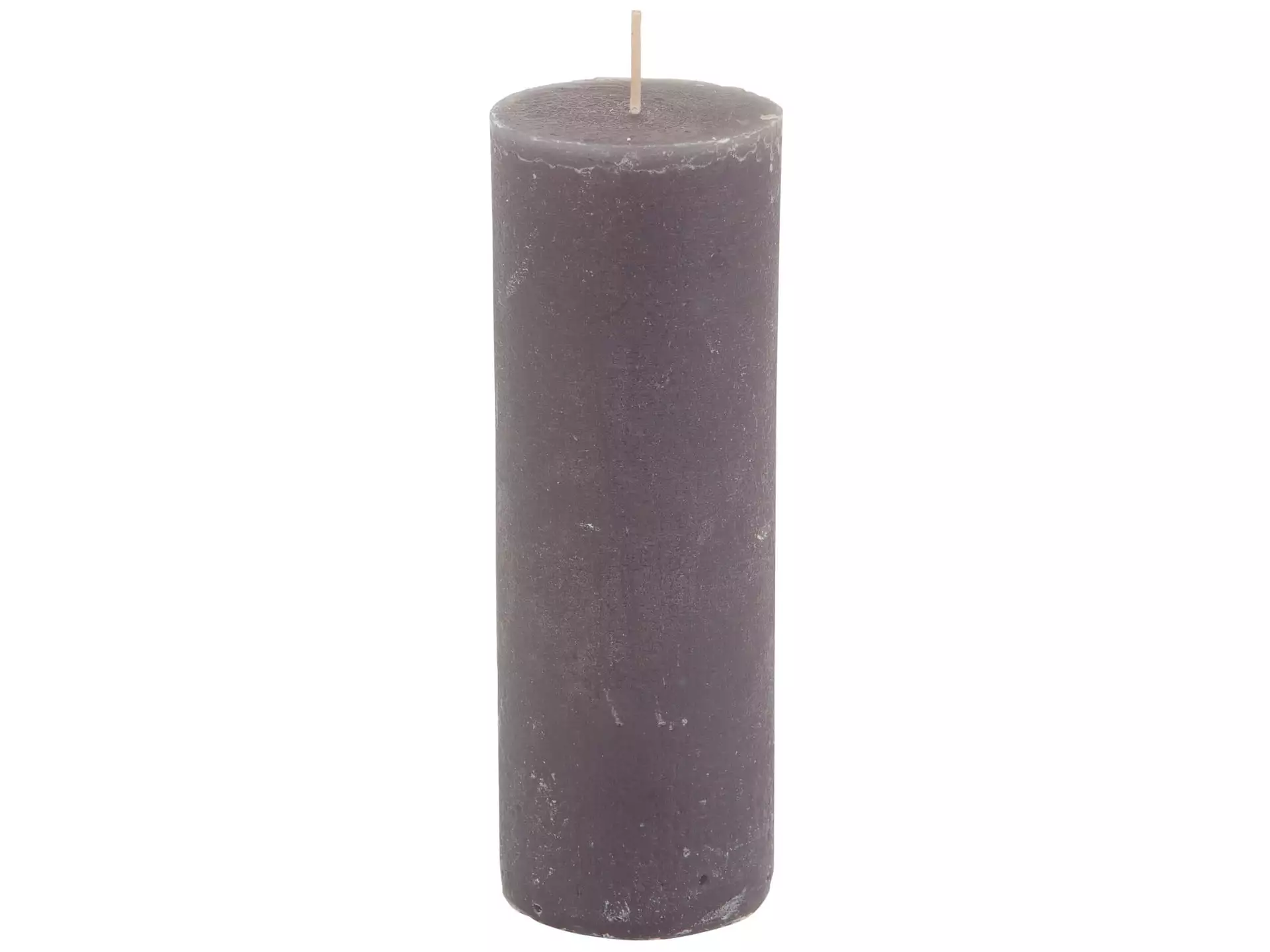 Kerzen, Zylinderförmig, Schiefer Grau, Durchmesser 7 cm h 20 cm