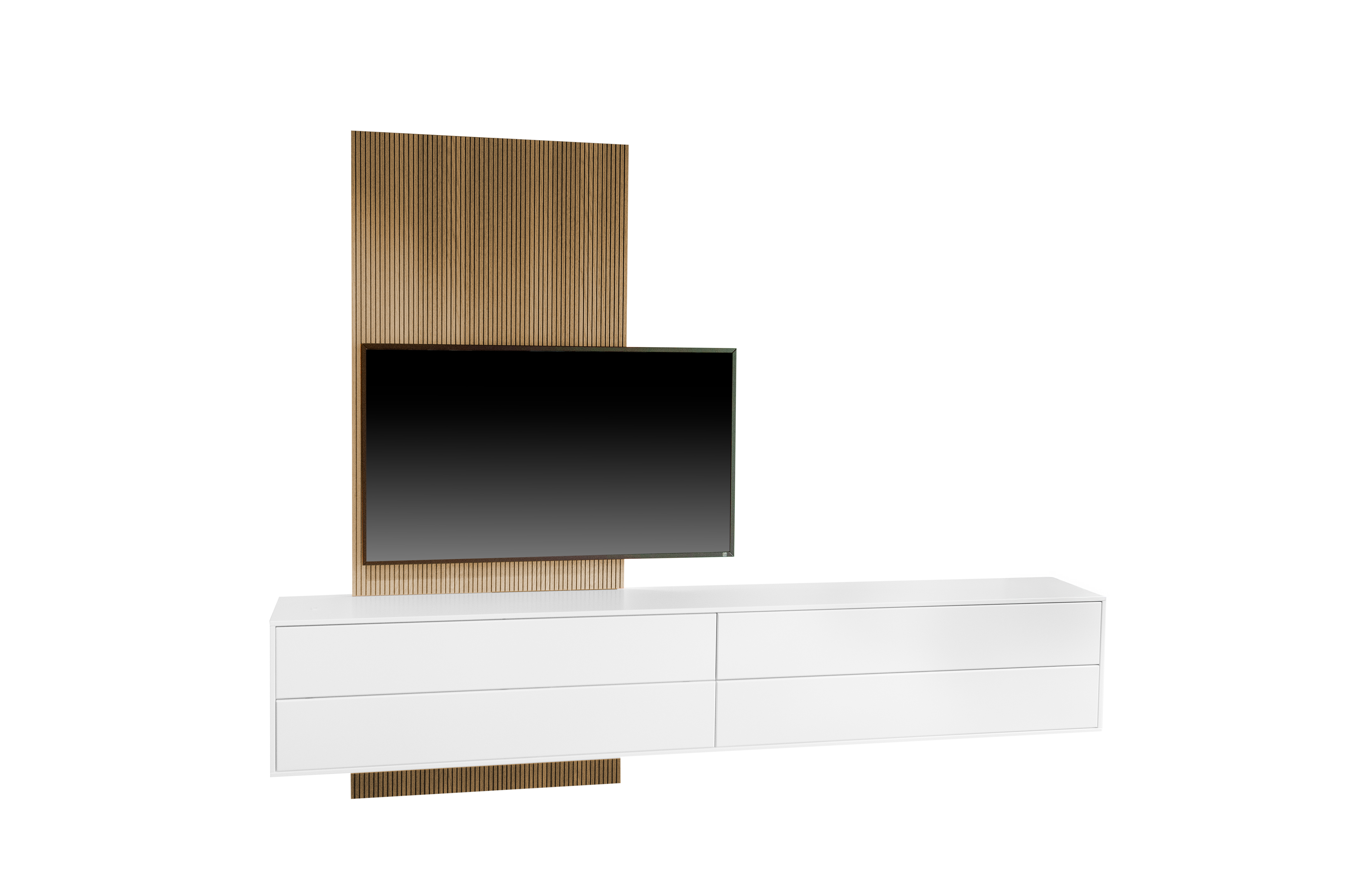 Wohnwand Venga RMW / Farbe: Wollweiss