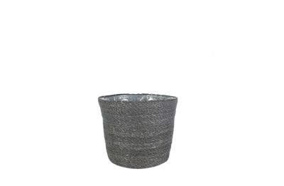 Korb Igmar Grau H: 19 cm Decofinder