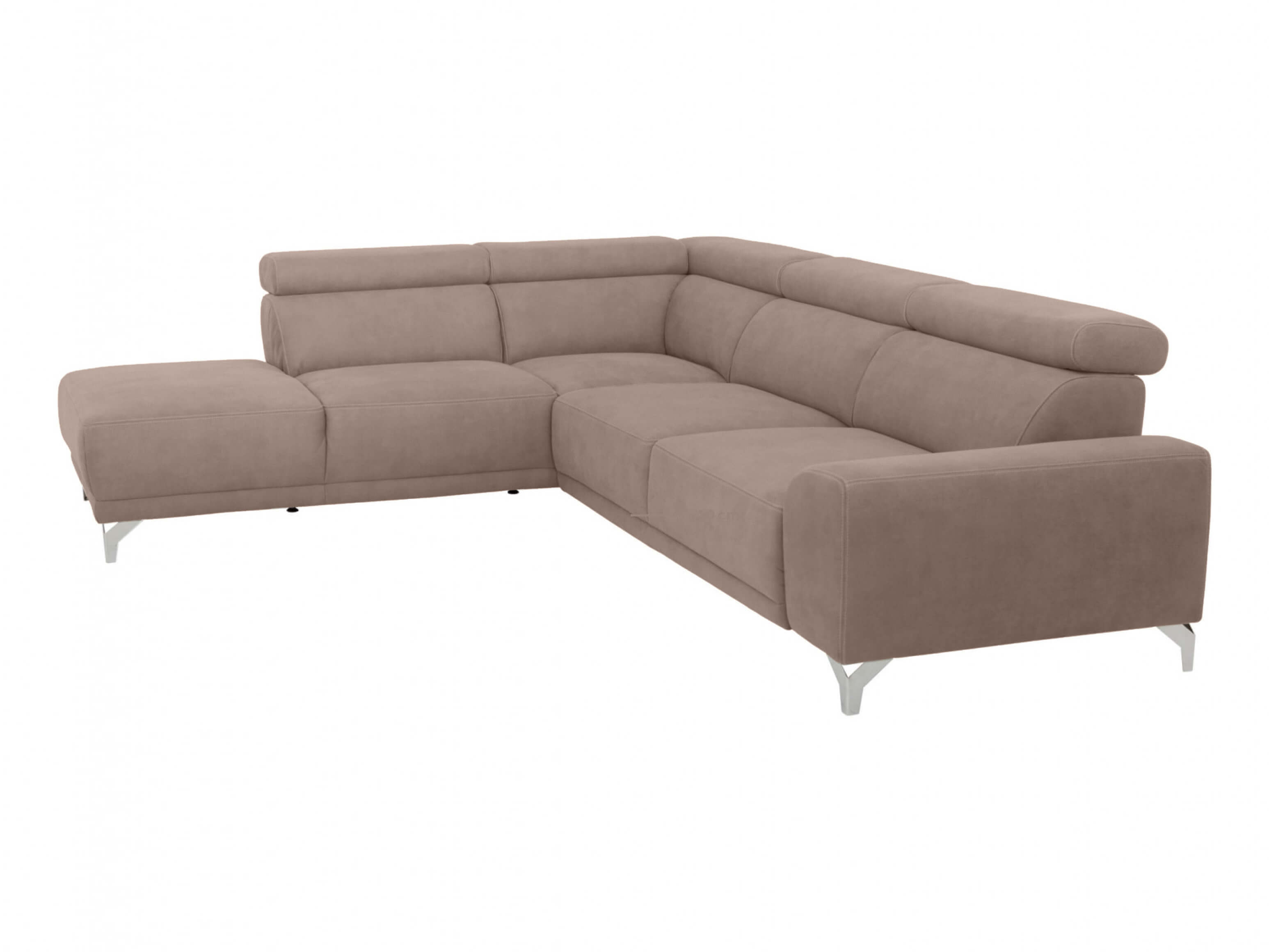 Ecksofa Lucio Basic Candy / Farbe: Asphalt / Material: Leder Basic