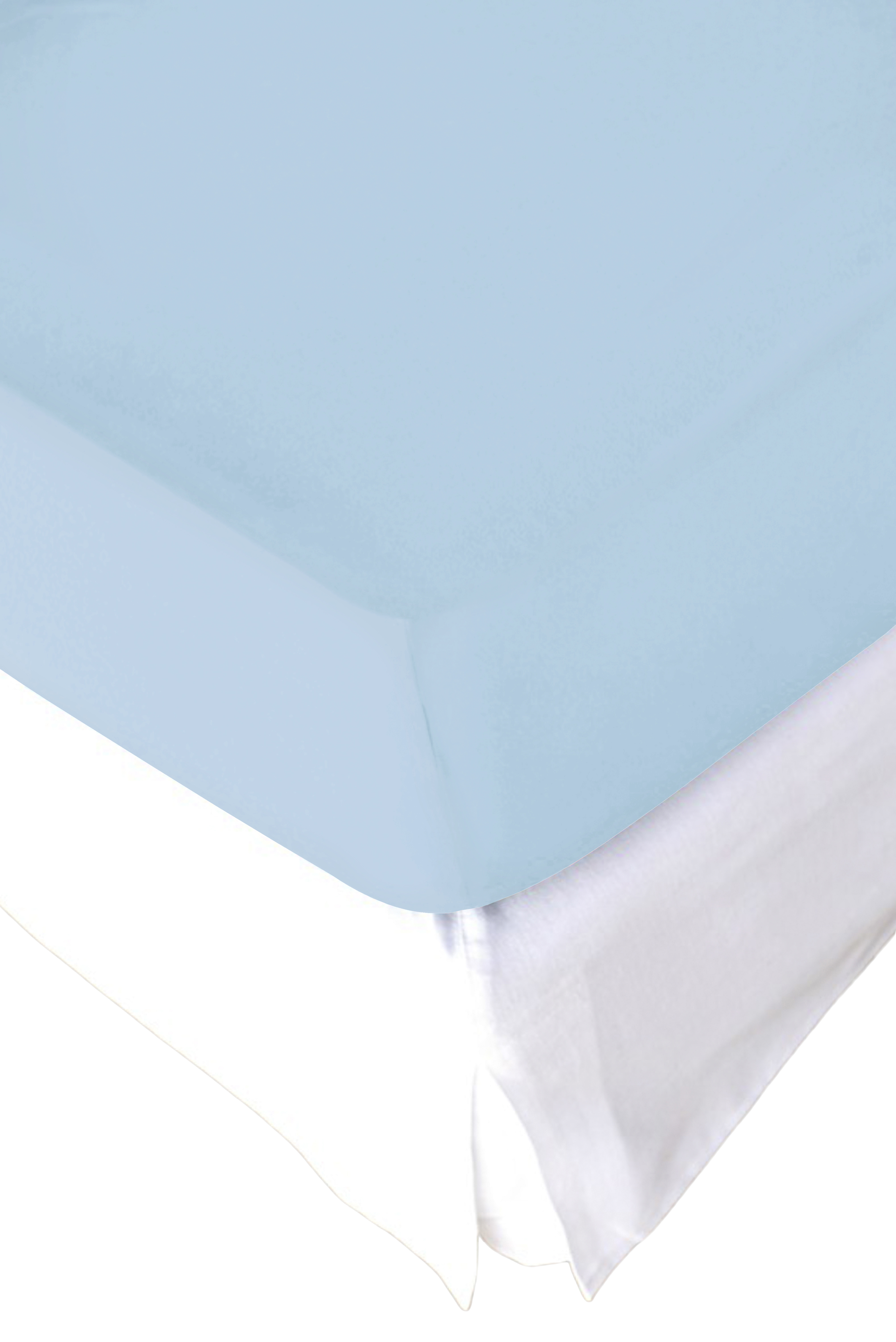Fitted sheet for topper jersey light blue Kremer Leon AG / Size: 200 x cm
