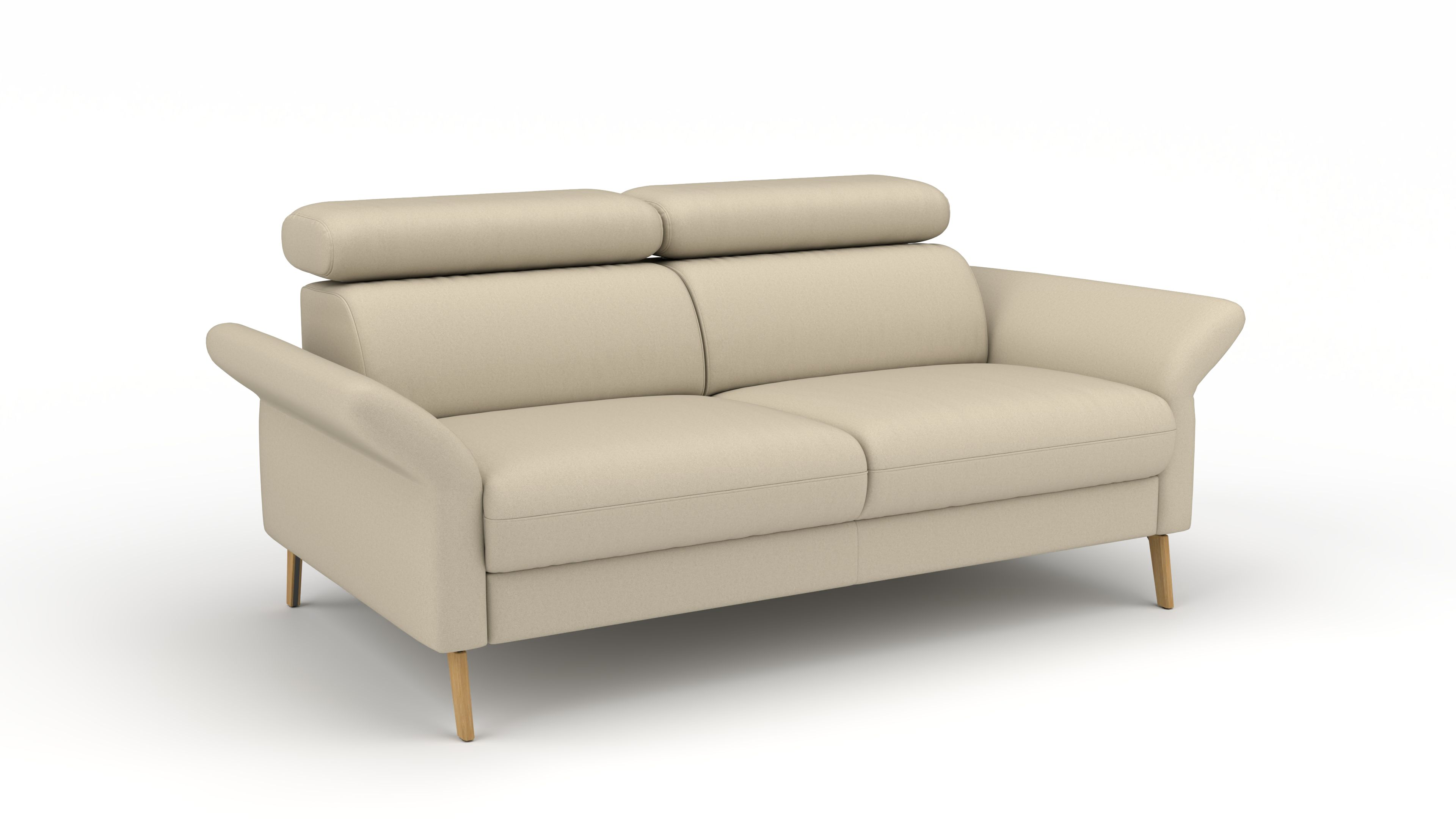 Sofa Mars - 2,5-Sitzer UrbanDesign / Farbe: Beige / Bezugsmaterial: Stoff